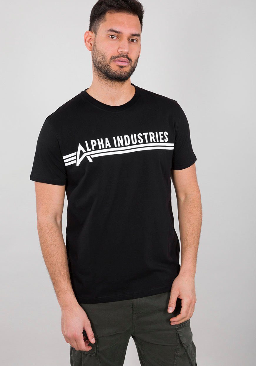 Alpha Industries Rundhalsshirt ALPHA INDUSTRIES T schwarz