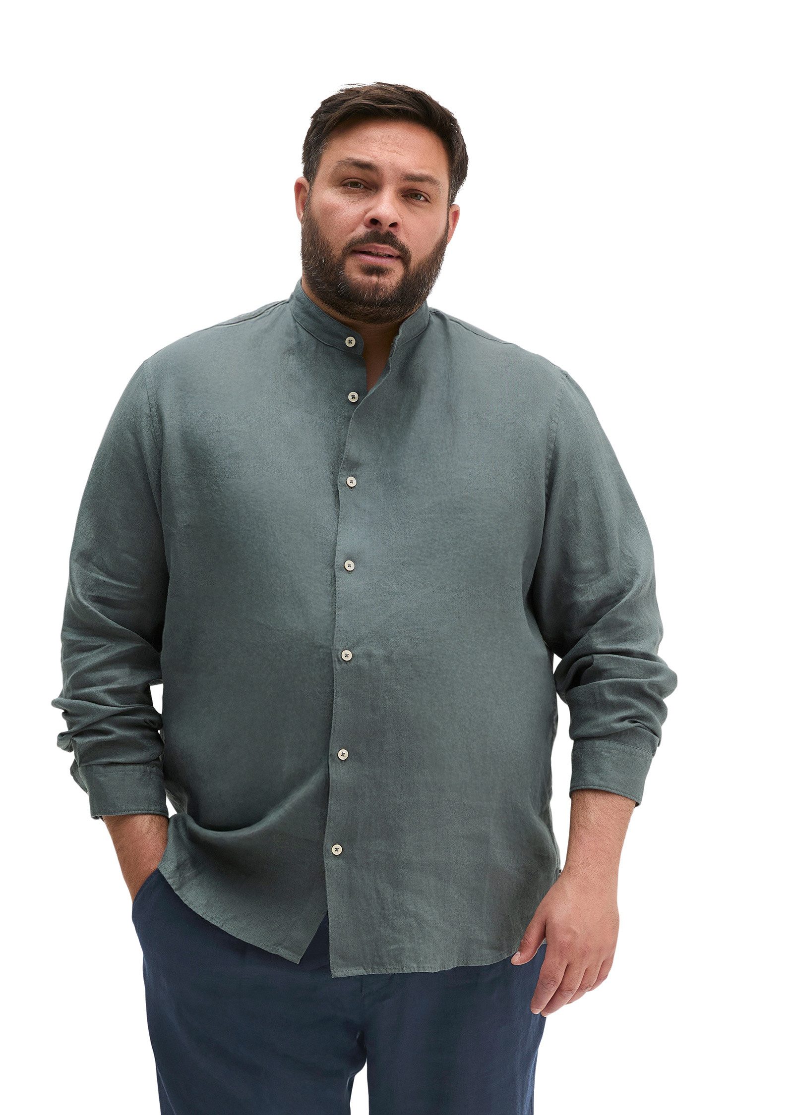 Marc O'Polo Langarmhemd aus reinem Leinen