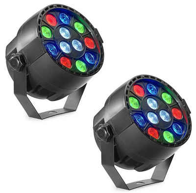 Stagg Discolicht SLT-ECOPAR XS-2, LED-Scheinwerfer, Spot, RGBW Farbwechsel, 2 Stück