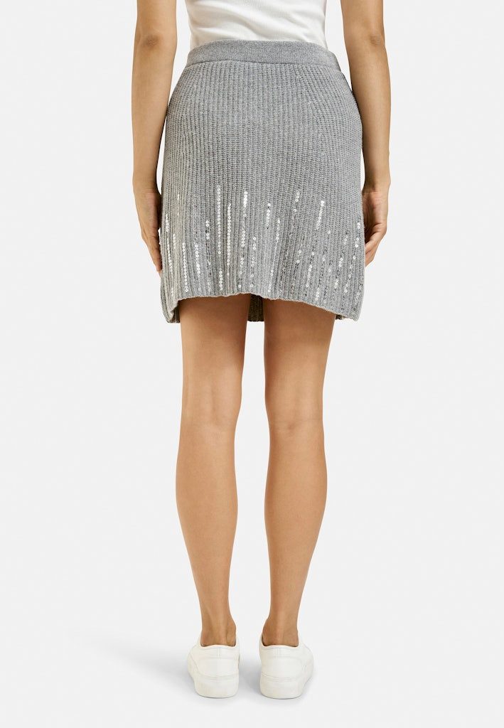 Smith & Soul Bleistiftrock SEQUINS KNIT SKIRT MID GREY
