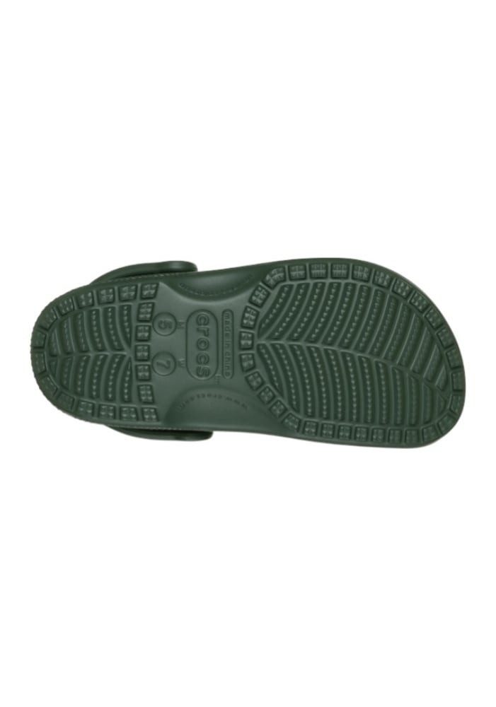 Crocs Sandale Classic Clog dunkelgrün Badeschuh – Bild 4 von 5