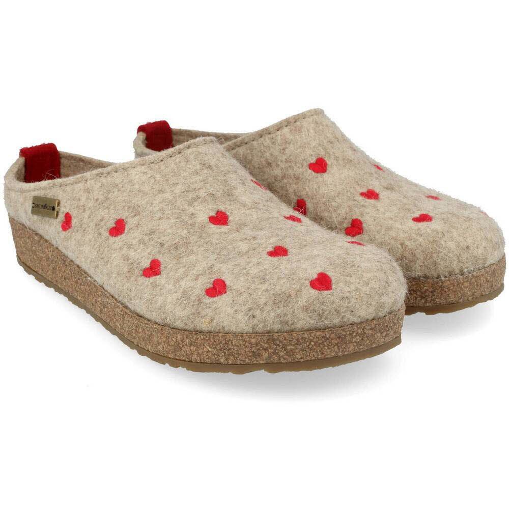 Haflinger Grizzly Cuoricini Pantoffel