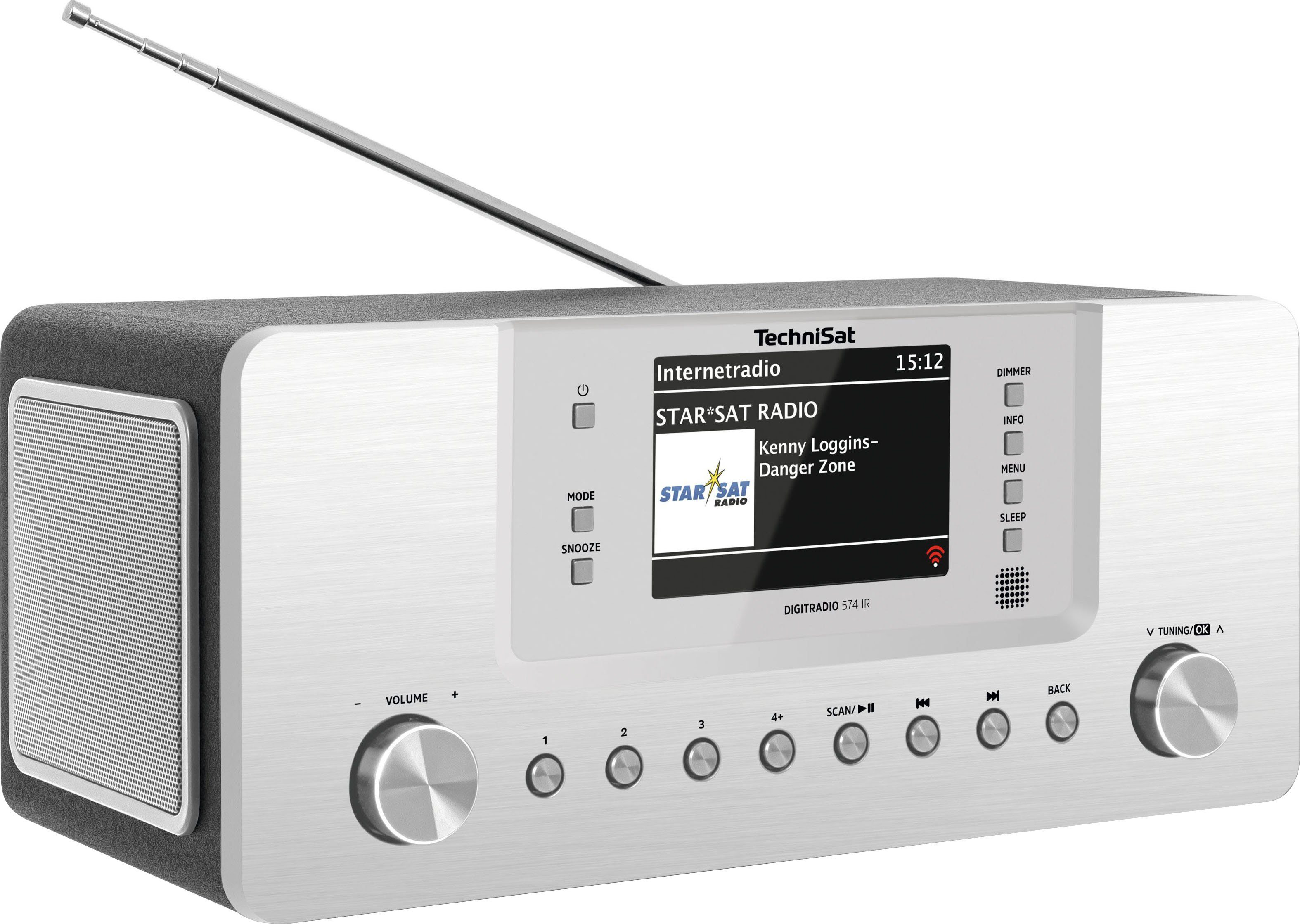 TechniSat DIGITRADIO 574 IR Radio (Digitalradio (DAB), Internetradio, UKW mit RDS, 10 W) | Radios