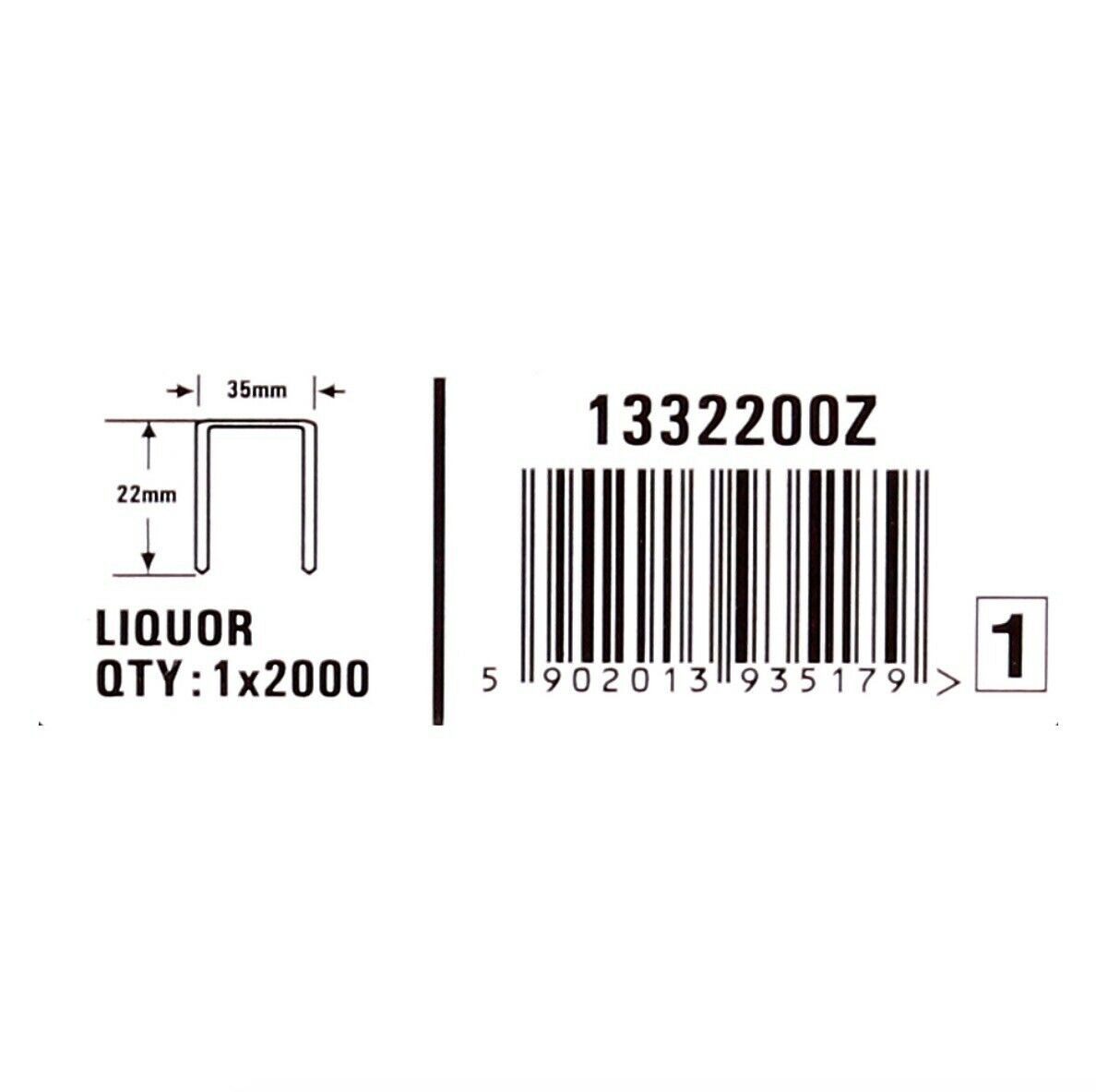Bostitch Versandkarton Karton Klammern 18 mm Liquor 2000 Stk.