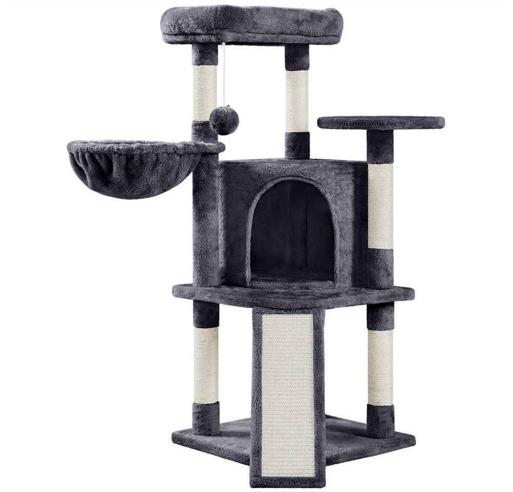 Yaheetech Kratzbaum 106 cm (H) Katzenkratzbaum, Kletterbaum Katzenbaum mit Katzenhöhle & Sisalstämme & Kratzbrett