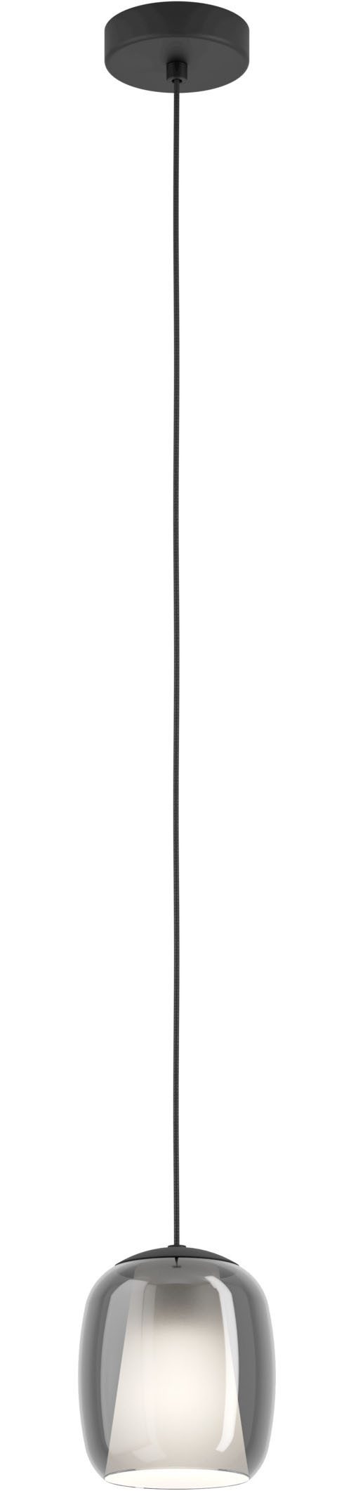 EGLO Hängeleuchte CIAMPINO Pendellampe - Stahl - E27 - 1X28W - IP20, ohne Leuchtmittel, Hängelampe, Deckenlampe, Wohnzimmer, Esszimmer, H110 x Ø15 cm