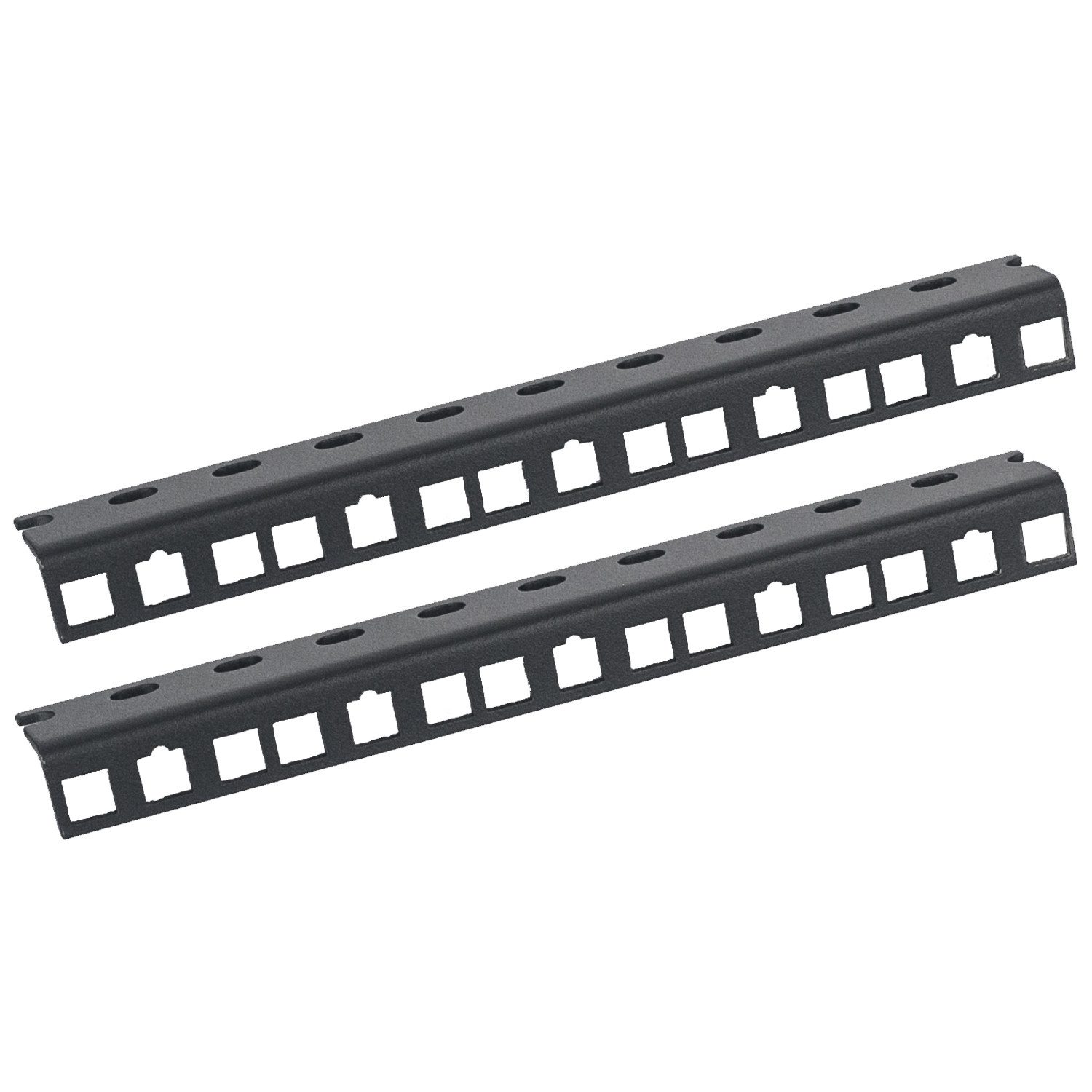 HMF Serverschrank 66805-02 Rackschiene für Serverschrank, 10 Zoll, 5 HE, Schwarz