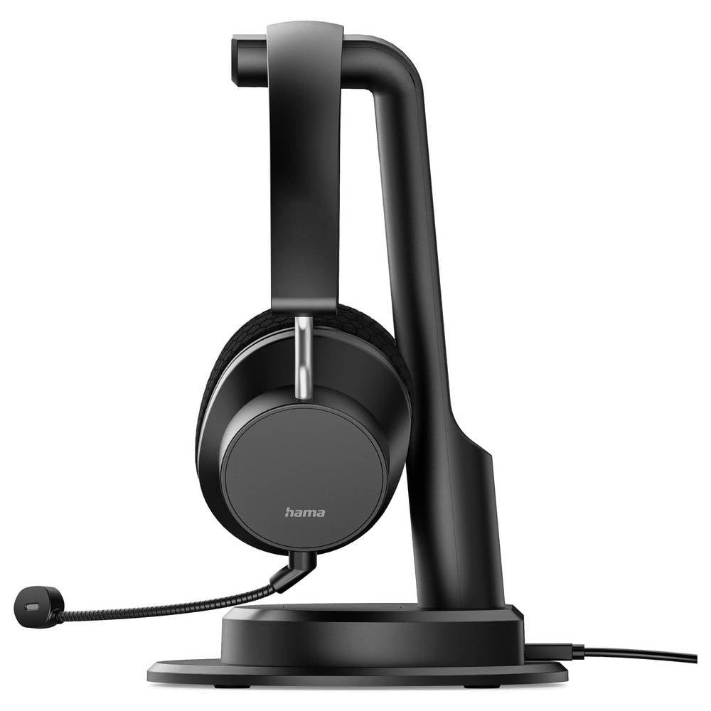 Hama BT-900 Bluetooth®-Headset, Multipoint, Ladestation, ENC, kabellos, Kopfhörer