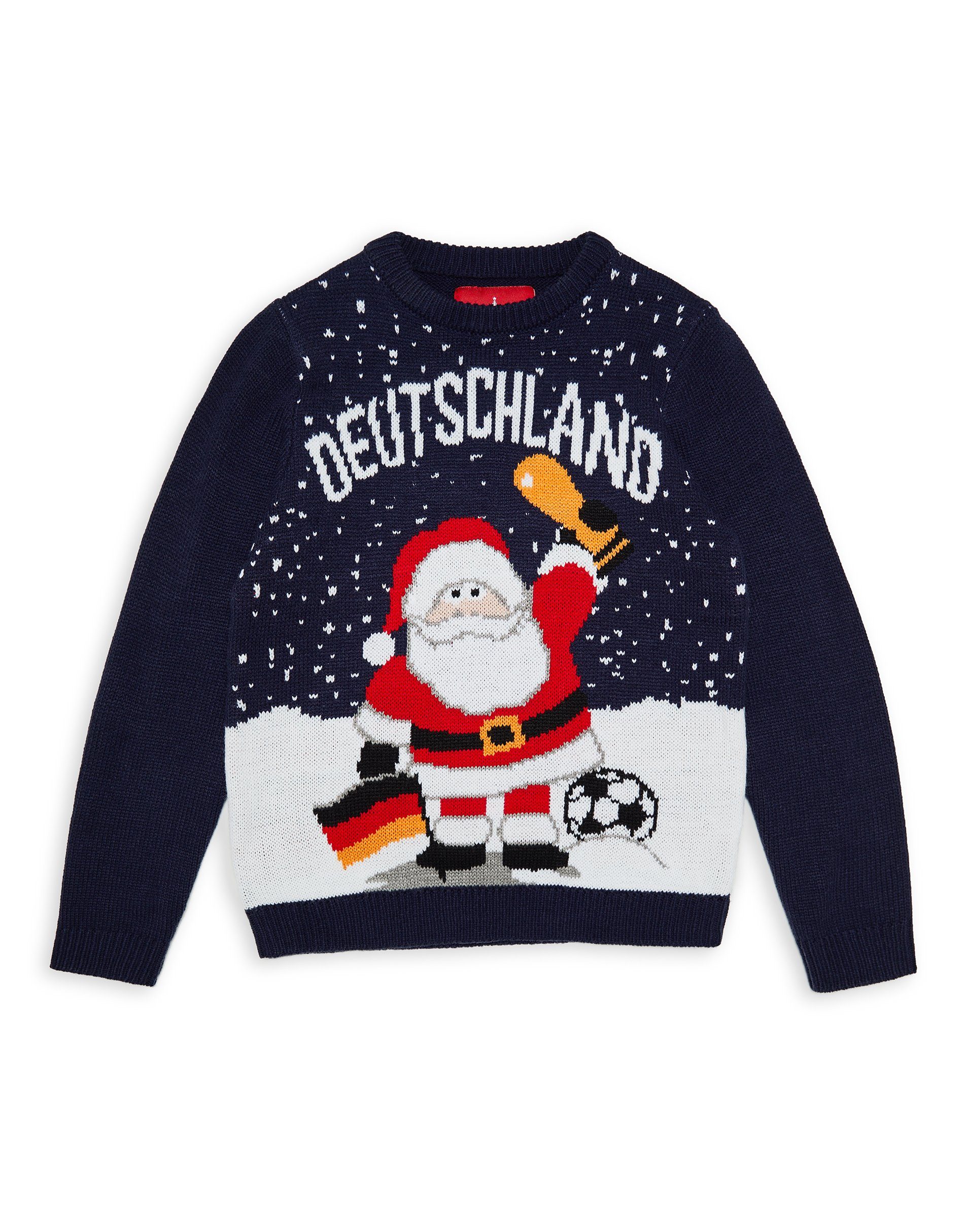 Navy- dunkelblau Weihnachtspullover Threadboys Xmas Jumper Germany THB