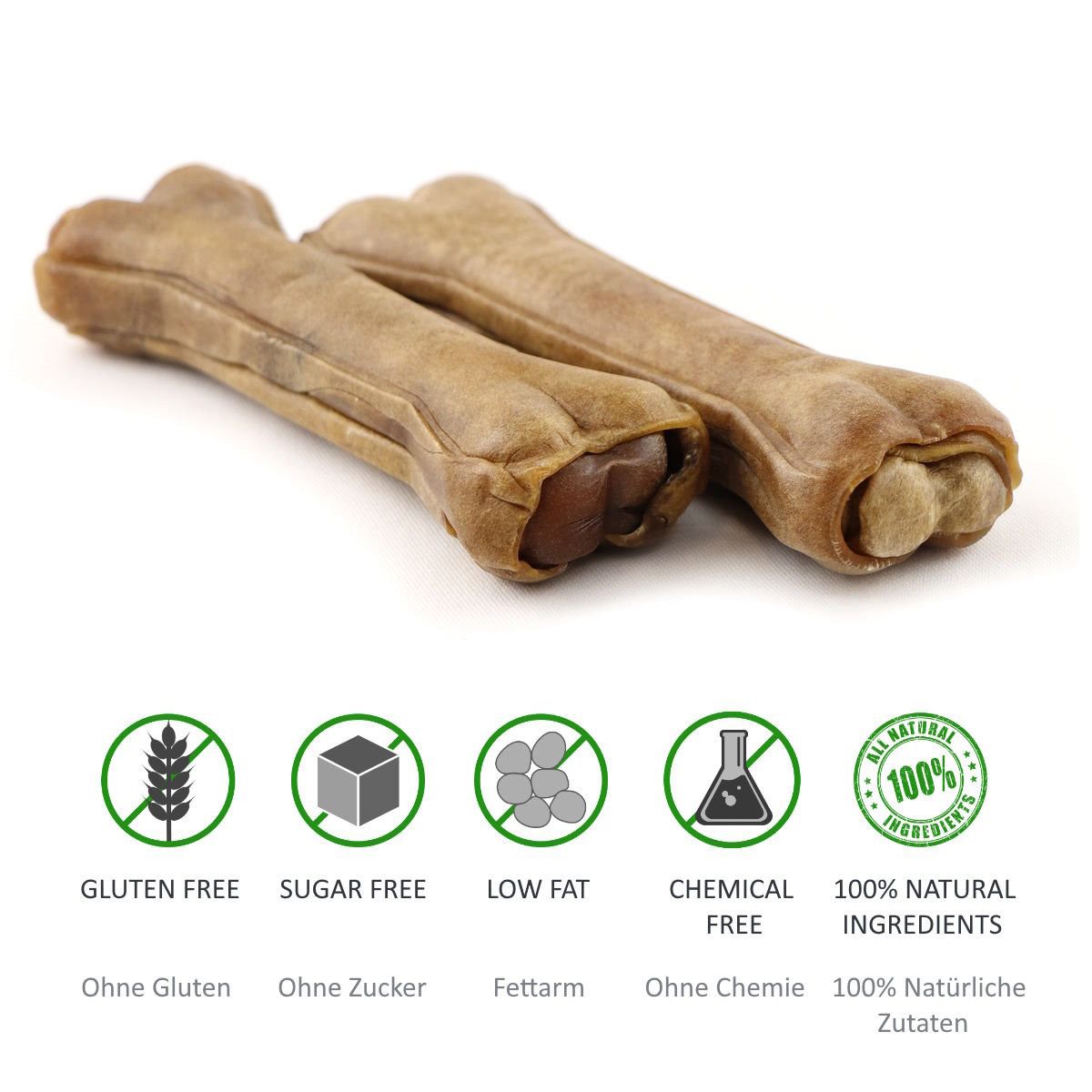 DOGBOSS DOGBOSS 100% Natur Kauknochen Pferd oder Hirsch – Hypoallergen 100% Hirsch 17 cm, Snack für: Hunde, Angaben unterliegen den für Naturprodukte üblichen Schwankungen.