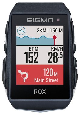 SIGMA Fahrradcomputer Rox 11.1 Evo HR Set GPS Bike Computer Navi Fahrradtacho Komoot