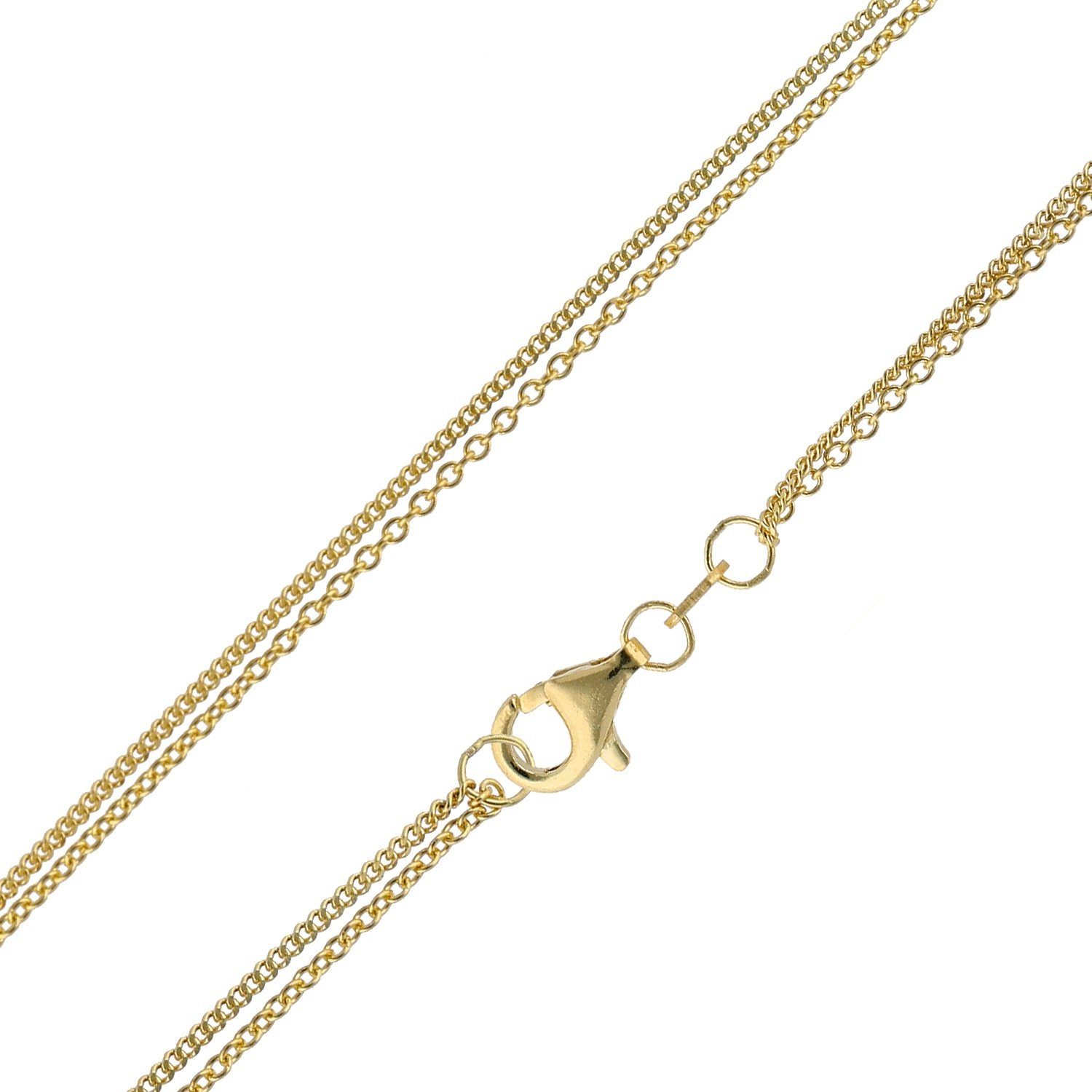 Collier Damen-für Anhänger Gold 333 / 8K Zweireihige Kette