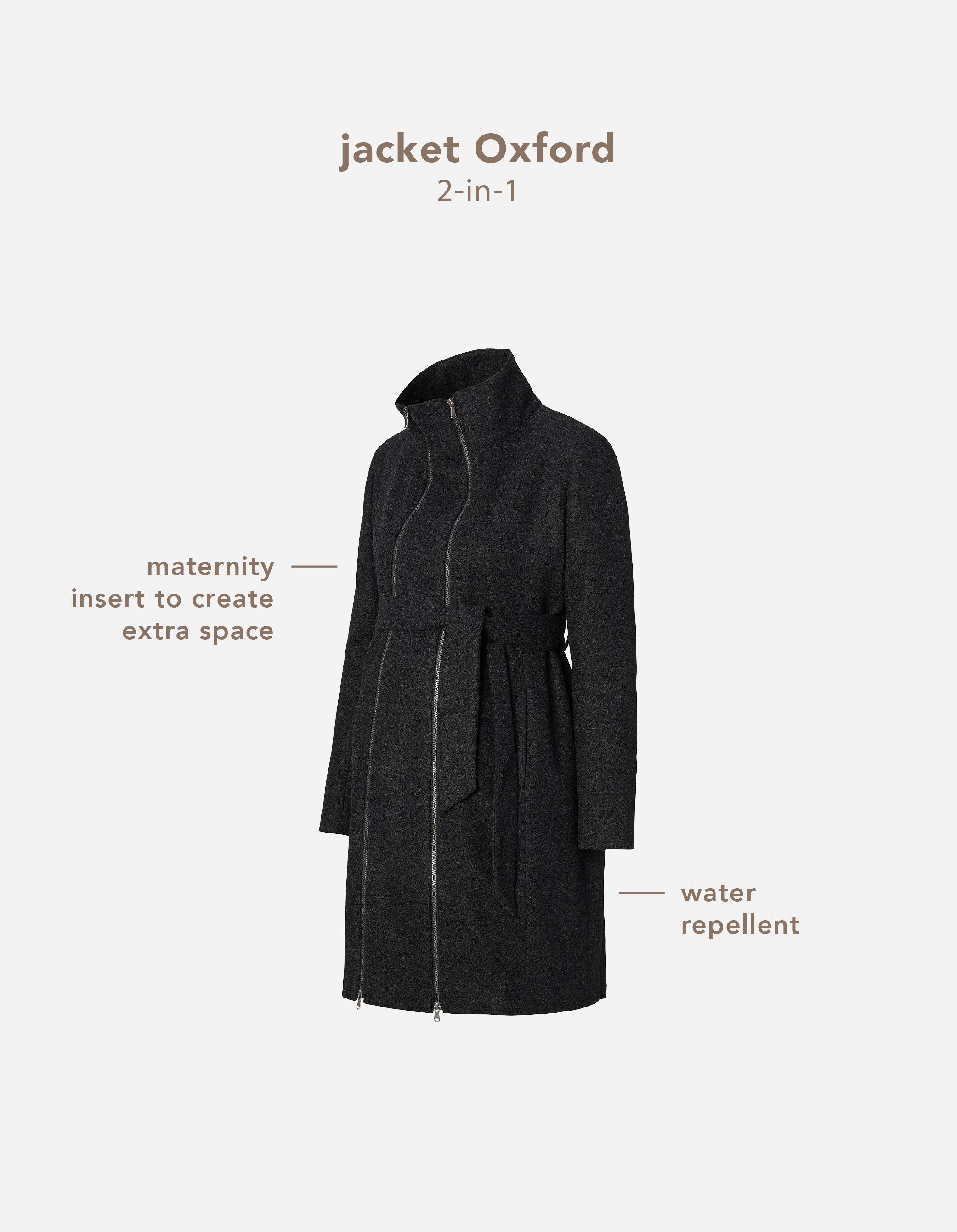 Winter Oxford Noppies (1-St) Noppies 2-way Umstandsjacke Umstandsjacke