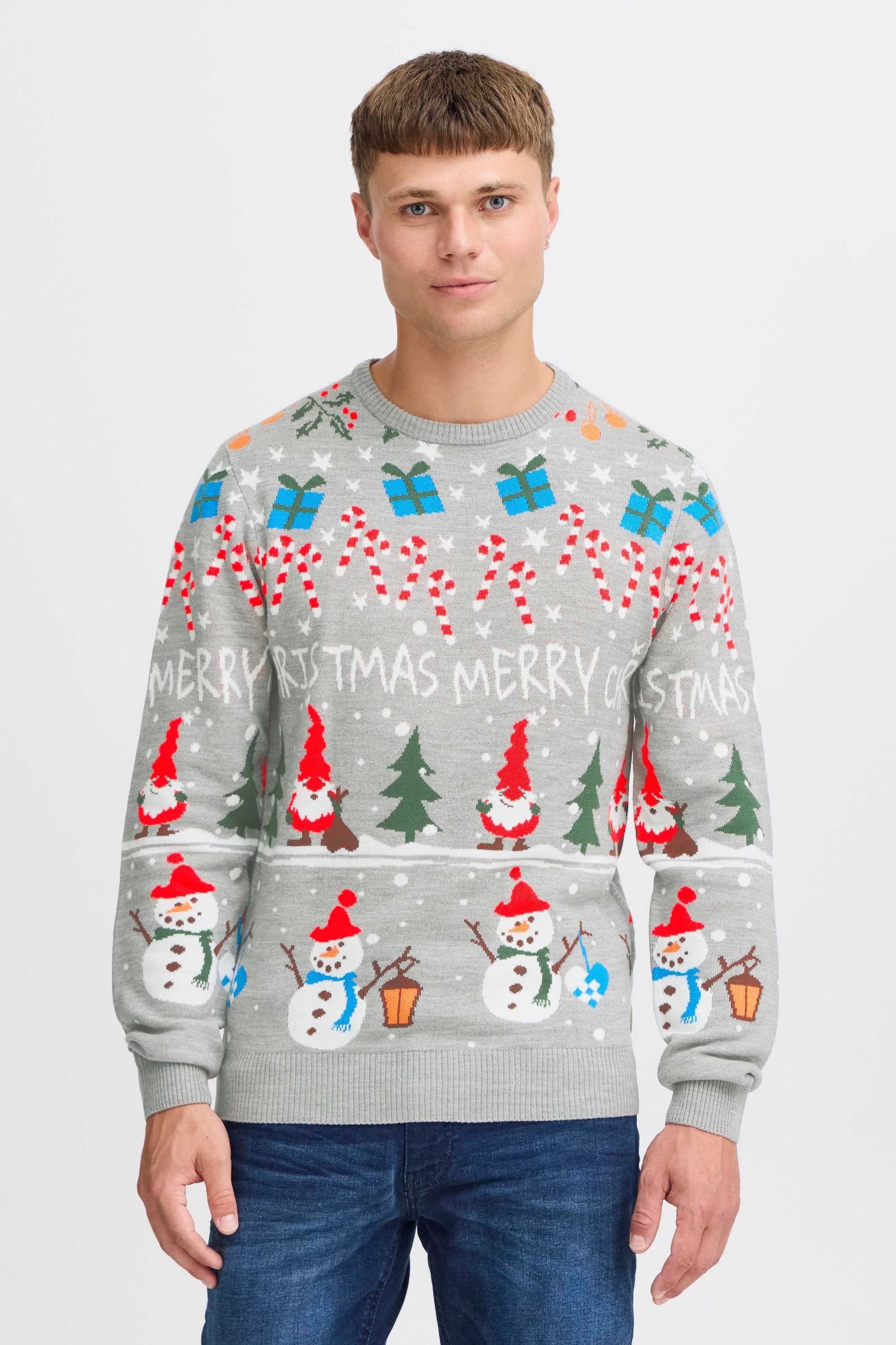 Blend Strickpullover BHCHRISTIAN Weihnachtlicher Grobstrickpullover günstig online kaufen