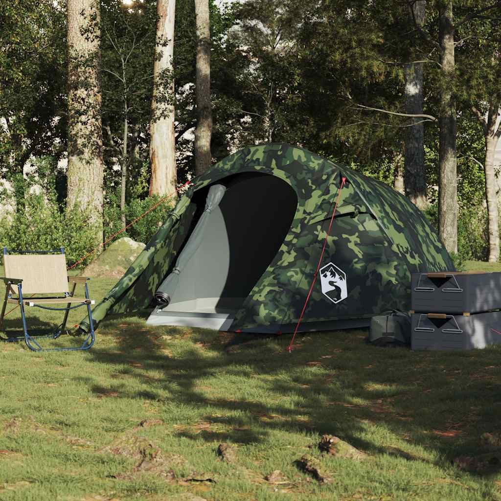 vidaXL Tunnelzelt Tunnelzelt 2 Personen Camouflage günstig online kaufen