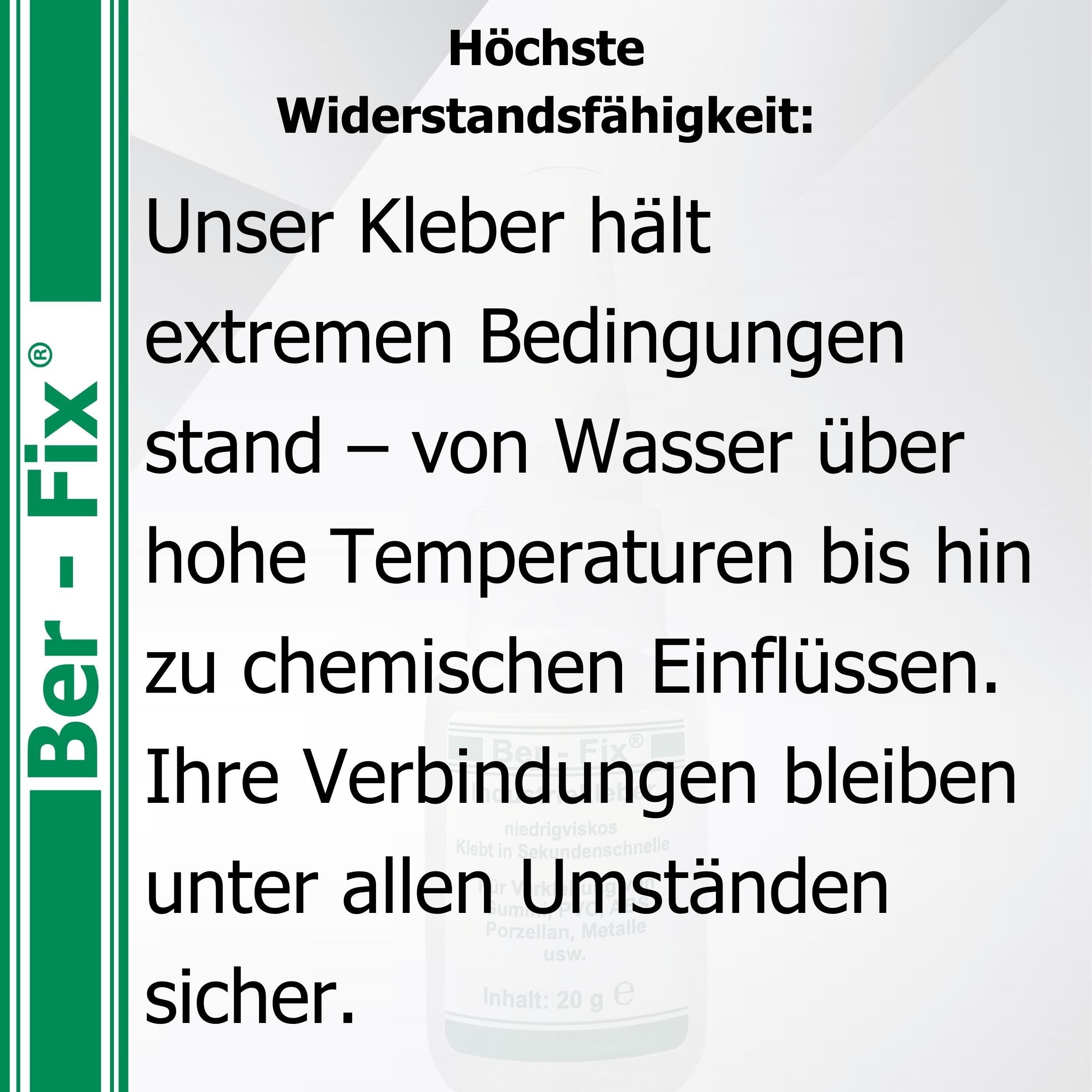 Ber-Fix Sekundenkleber Industriekleber BFX-11000 niedrigviskos, (Packung), kapillar, transparent aushärtend – Bild 5 von 5