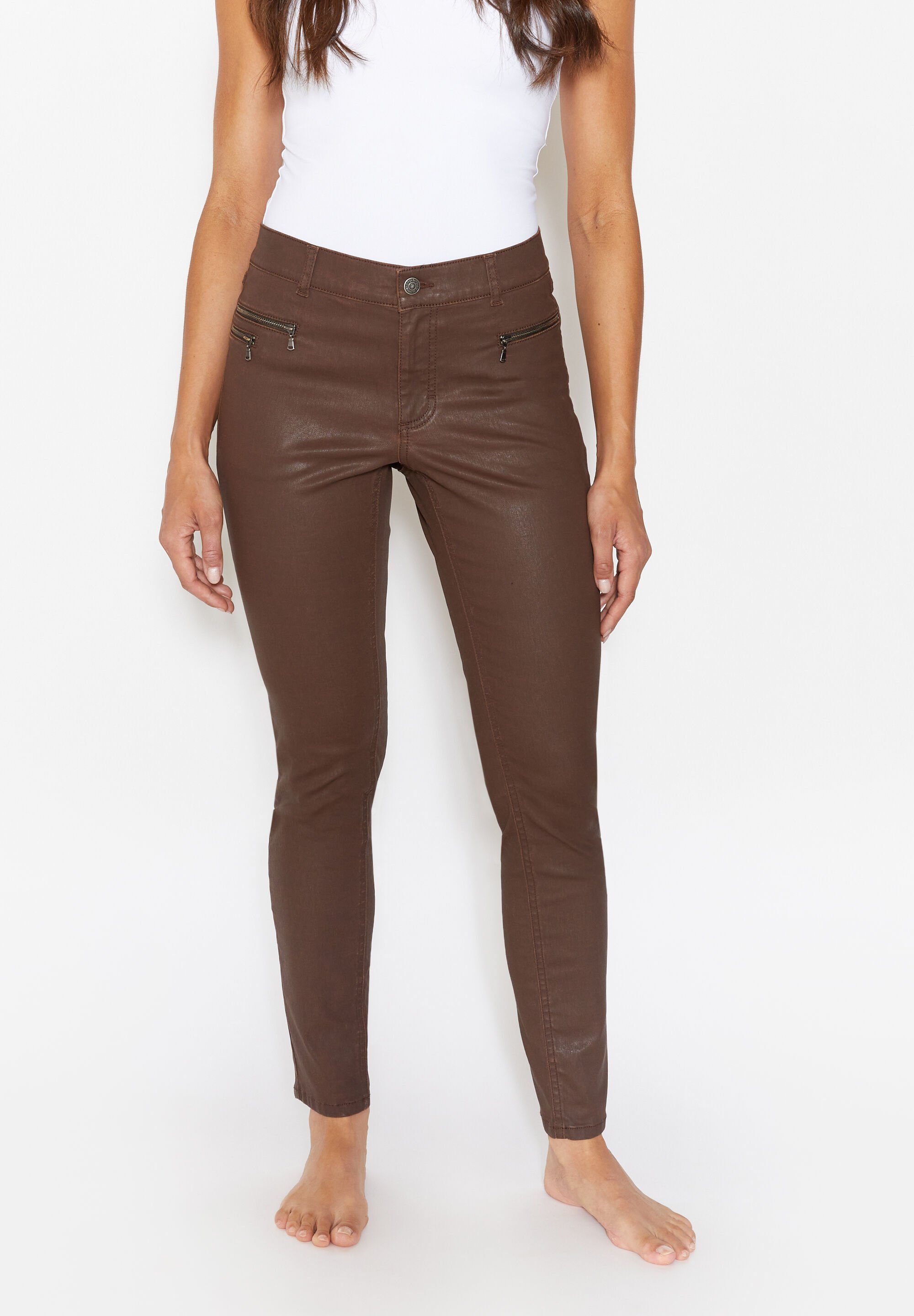 ANGELS Slim-fit-Jeans Malu Zip online kaufen | OTTO
