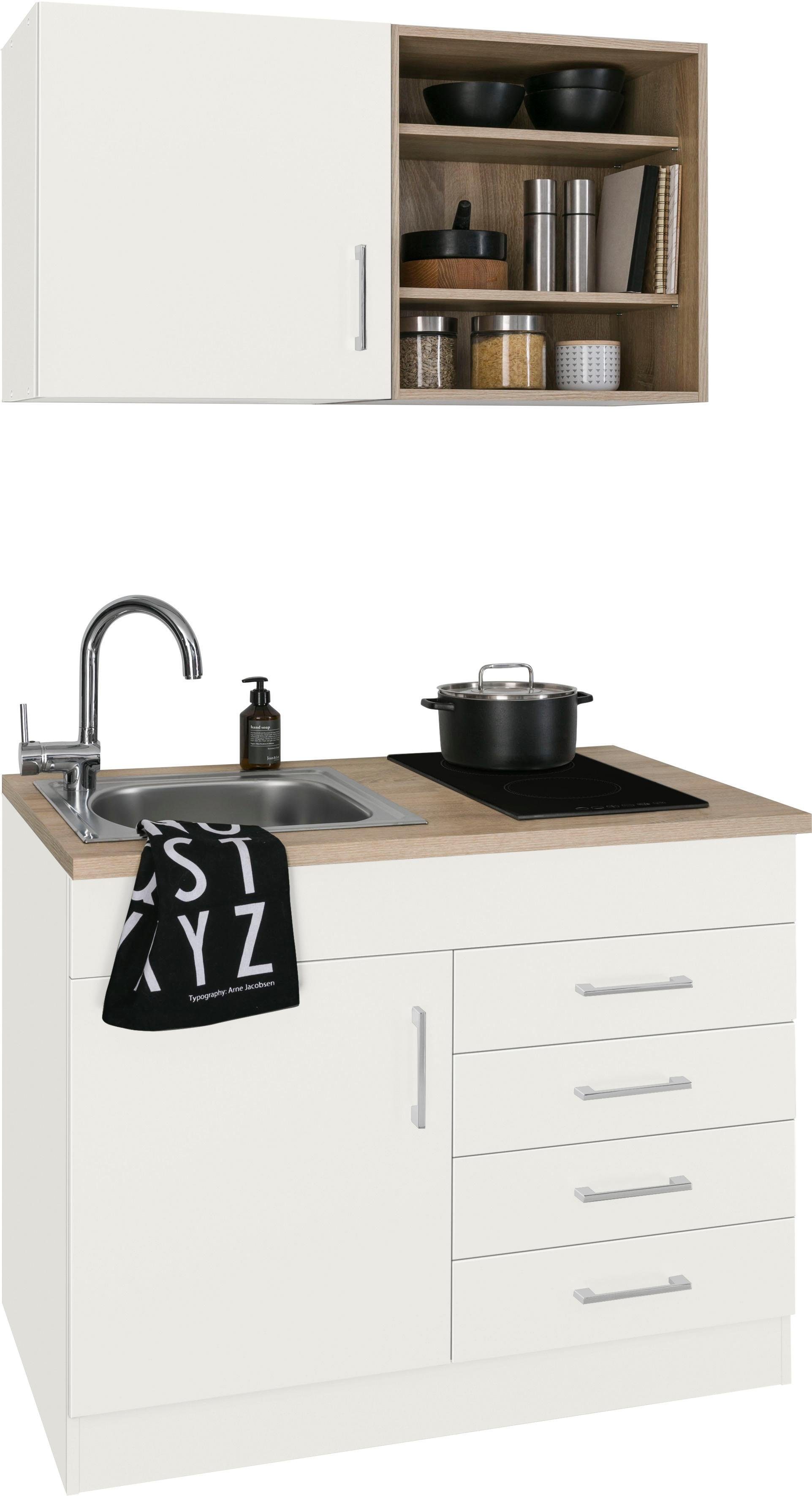 KOCHSTATION Pantryküche KS-Mali, Breite 100 cm, wahlweise mit E-Geräten günstig online kaufen