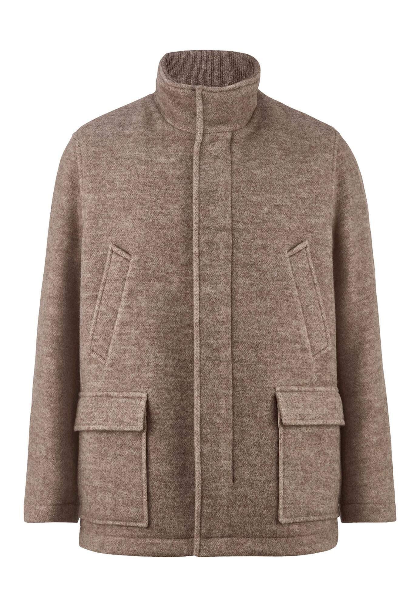 Hessnatur Outdoorjacke Regular aus regionaler Schurwolle (1-St)