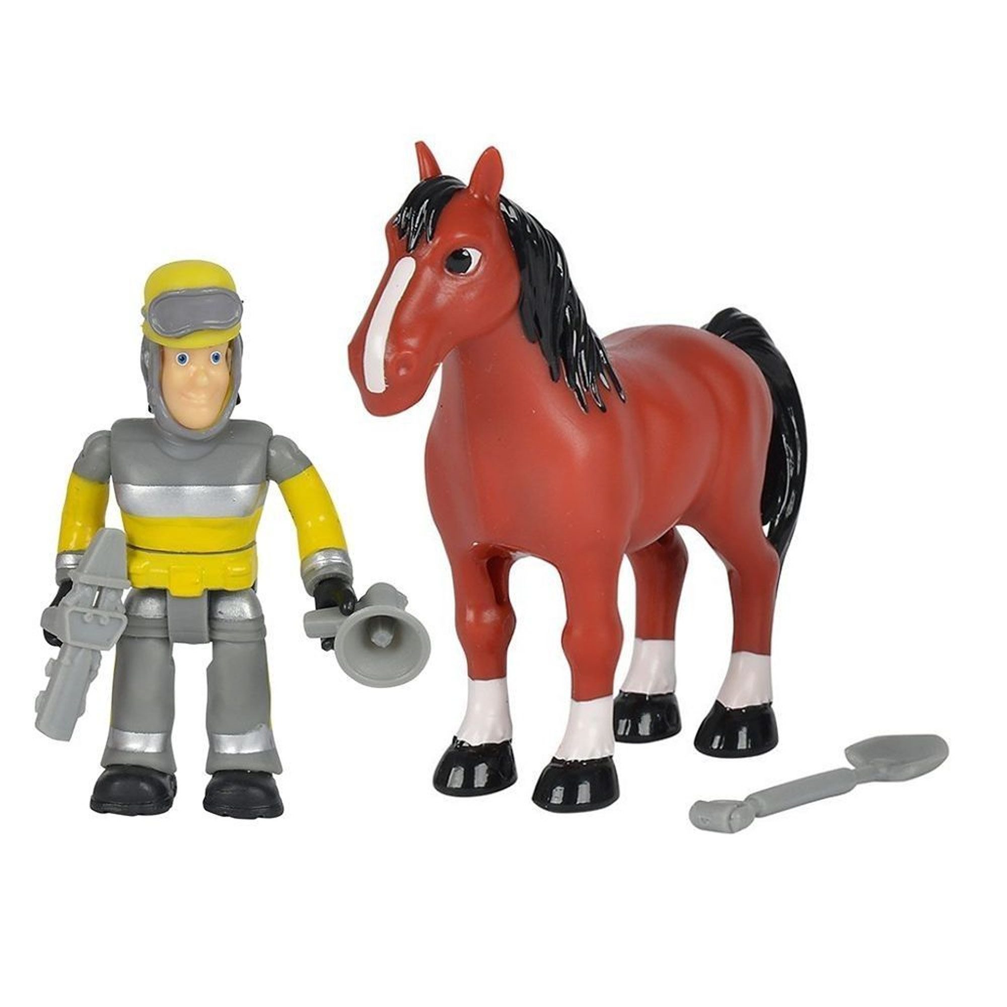 SIMBA Spielfigur Feuerwehrmann Sam Tierrettung Spiel-Figuren Set Sam, Elvis, (Set, Figur mit einem Tier)