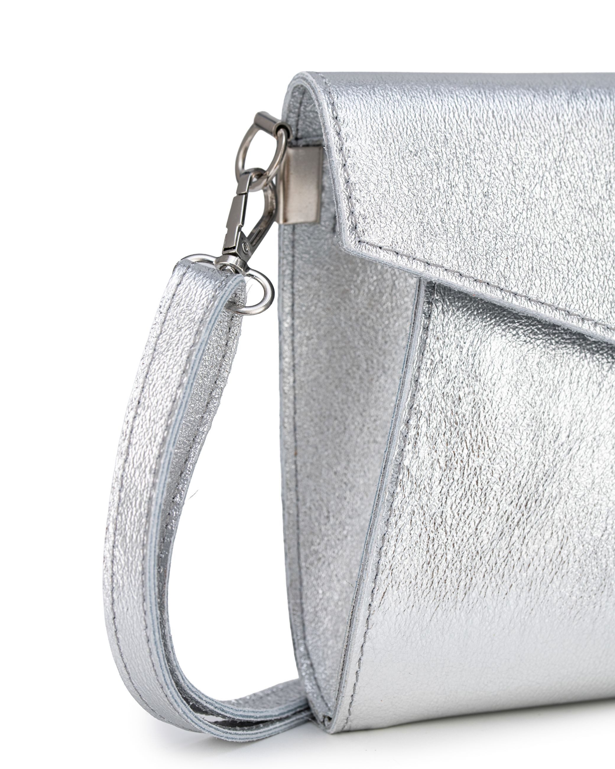 Caspar Clutch Leder Envelope Abendtasche Damen Tasche -PREMIUM LINE- Modell No.847, italienisches Wildleder, samtig weich, wahlweise im Metallic Look