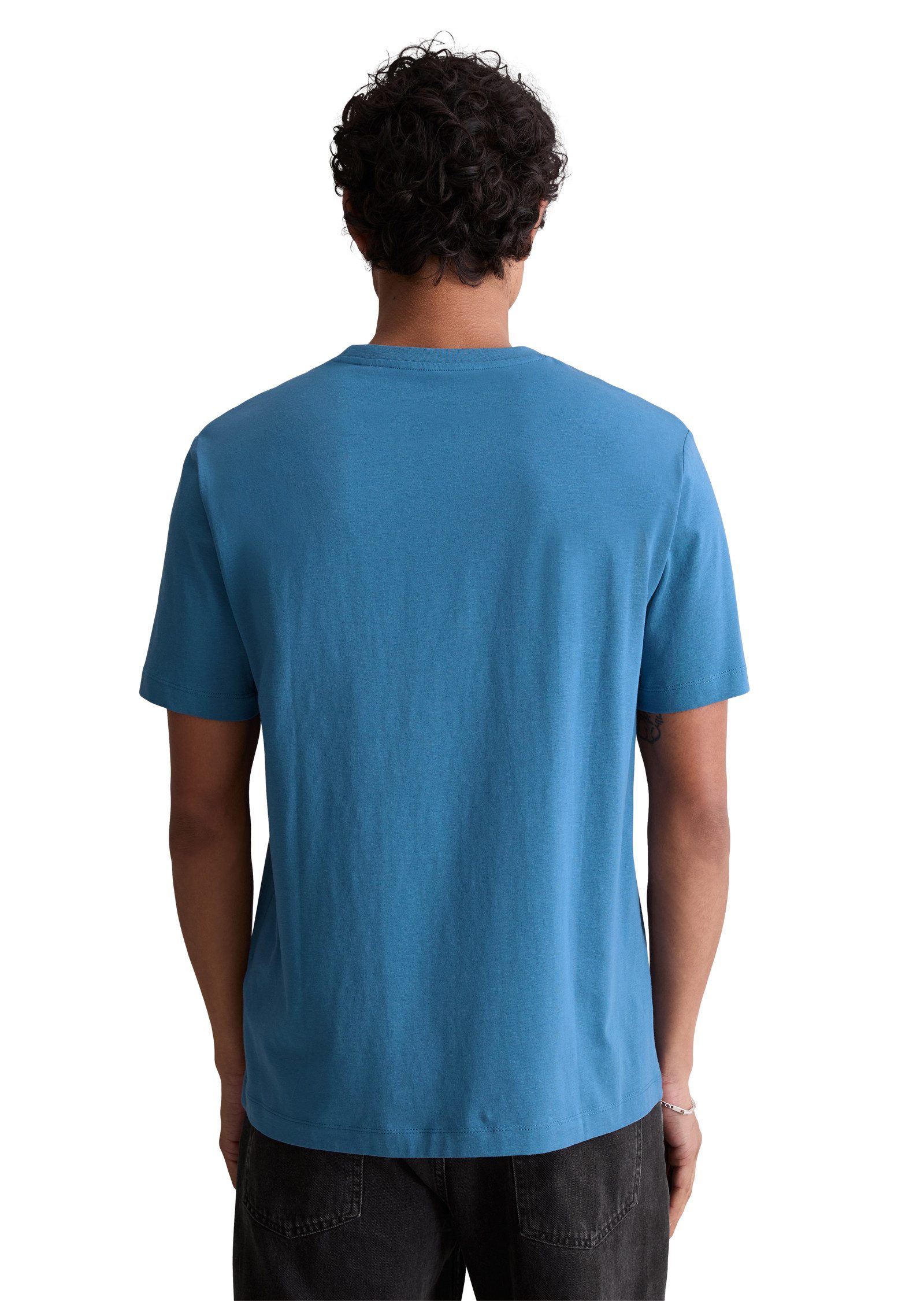 Marc O'Polo DENIM T-Shirt Ein dezenter Logo-Print auf der Brust – Bild 4 von 5
