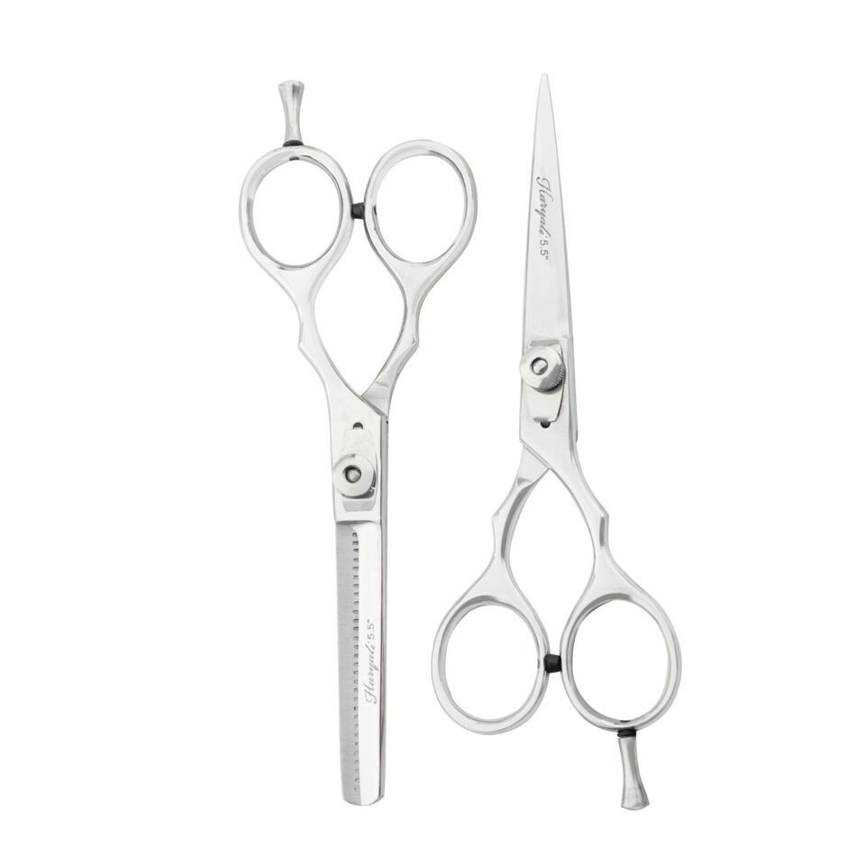 Haryali London Haarschere Friseurscheren-Set, Schneideschere, Effilierschere Barbet Kit, 14 cm, (Paar-Kit-Set, 2-tlg., Idee für Friseursalons Friseurläden Schneiden von Mehrzweckscheren-Set), am besten für Friseur oder Salon