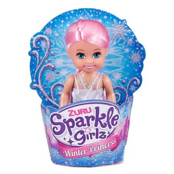 ZURU Anziehpuppe Sparkle Girlz Cupcake Winter, Mini Prinzessinnen-Puppe, mit Prinzessin-Outfit, 1 Stück per Zufall