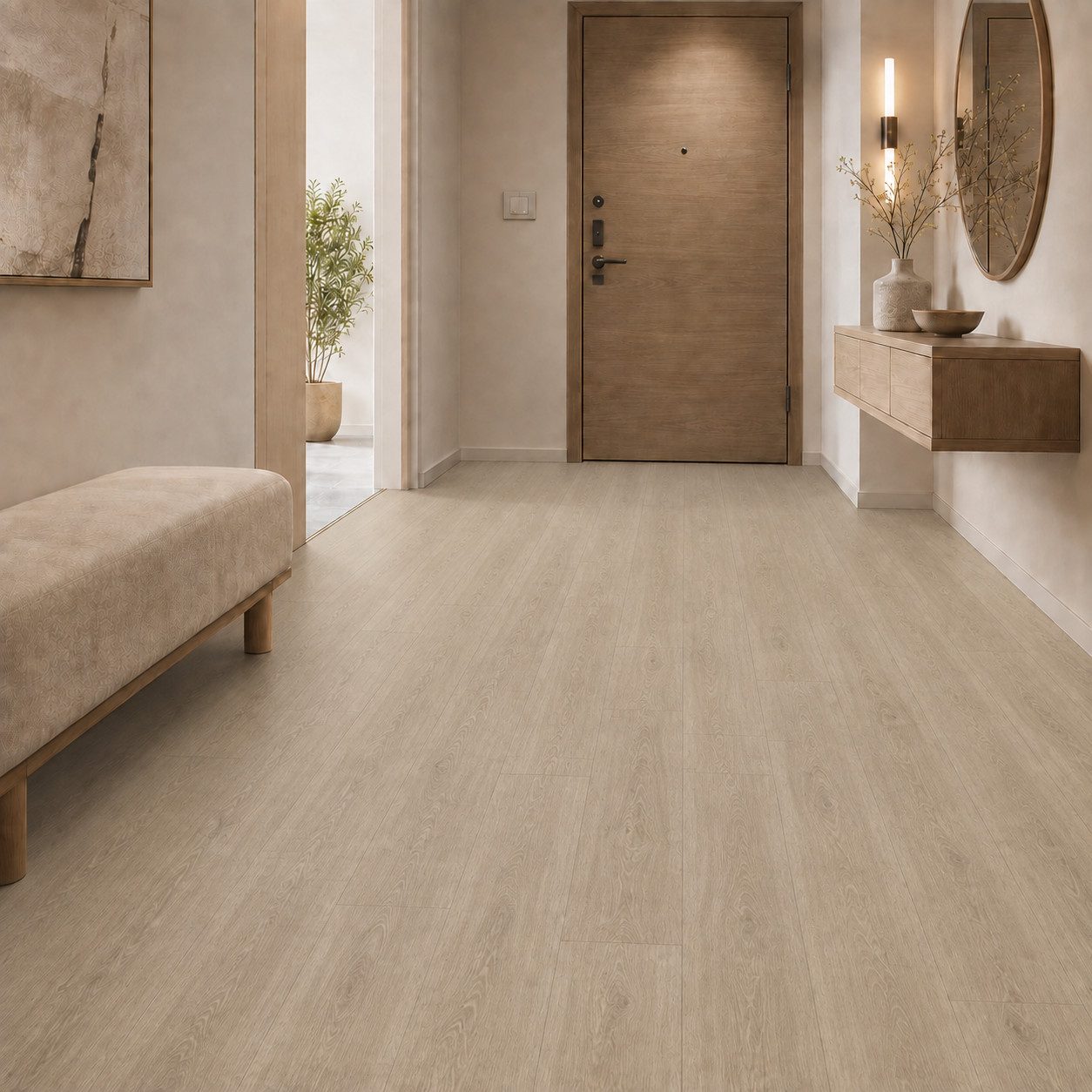 Berti Graf Designboden SPC Klick-Vinylboden 5 mm wasserfest in moderner Dielenoptik, kleberfrei, mit Trittschalldämmung, pflegeleicht – Bild 4 von 5