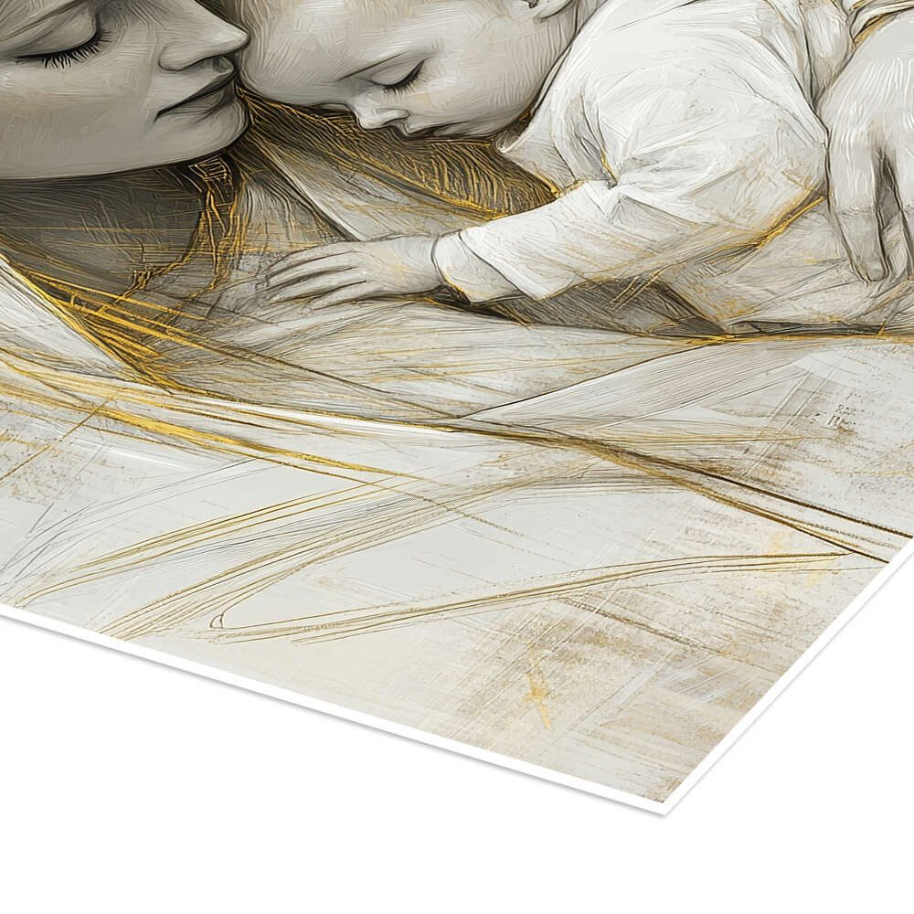 Posterlounge Wandbild Heilige Maria und das Jesuskind, DejaReve, erhältlich als Poster, Leinwandbild, Wandsticker oder Acrylglasbild