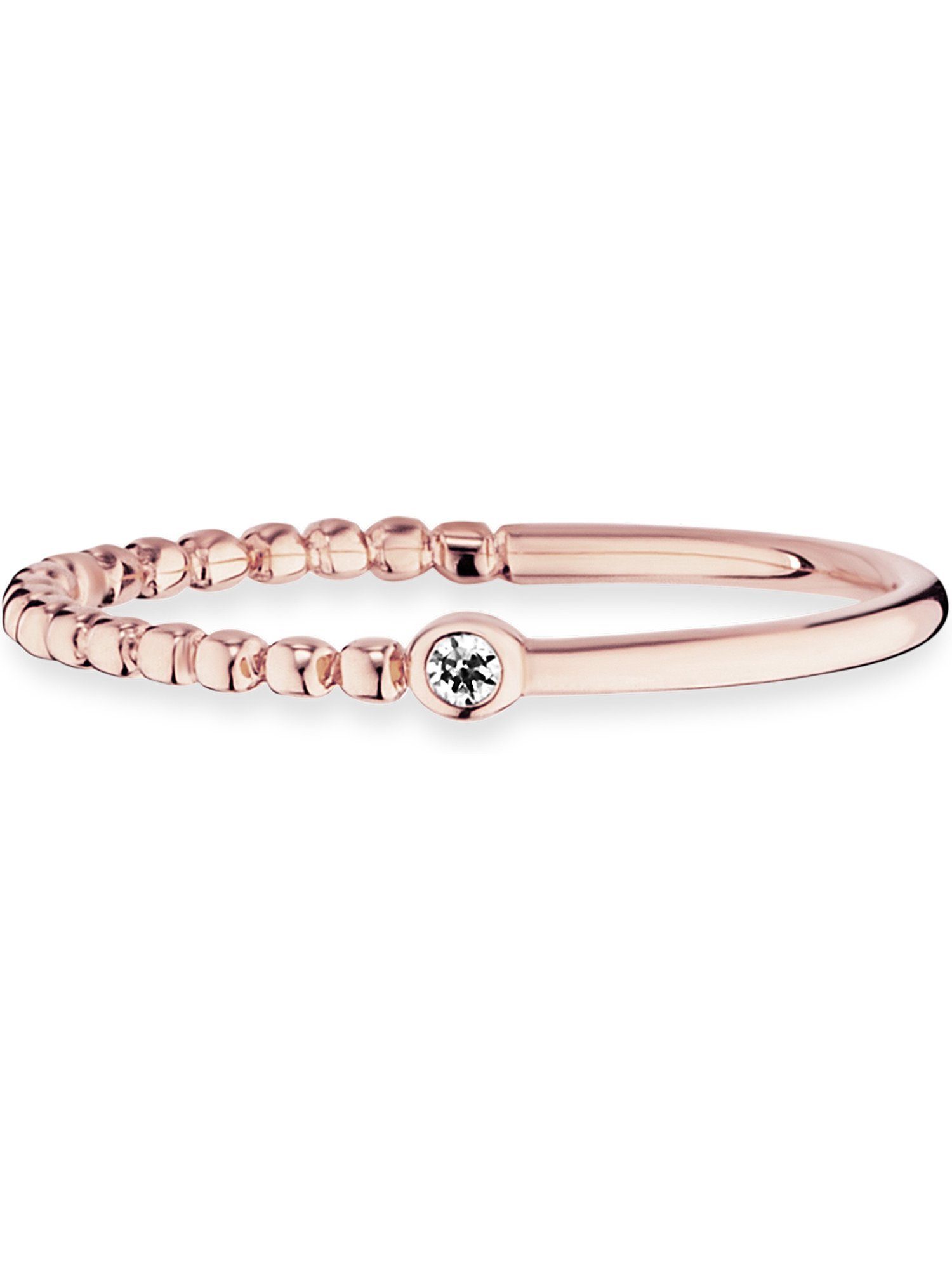 CAÏ Silberring Caï Damen-Damenring 925er Silber 1 Zirkonia, Zirkonia