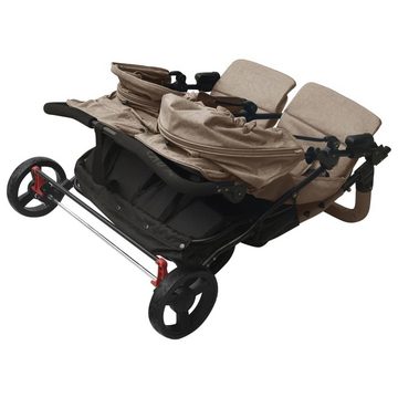 möbelando Kinder-Buggy Tucson, aus Stahl, Leinenstoff in Taupe