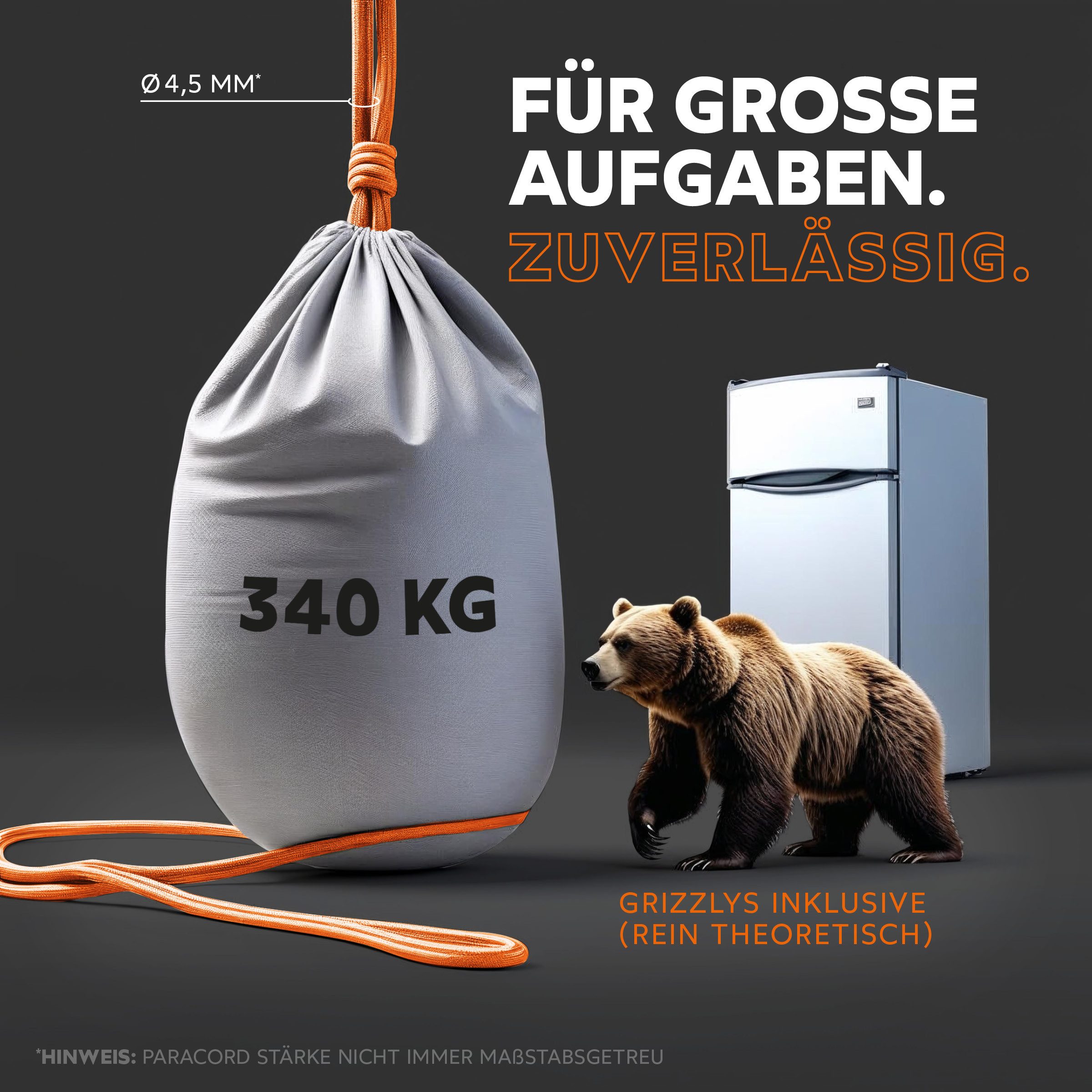 GO!elements Seil Paracord 750 - 4,5mm