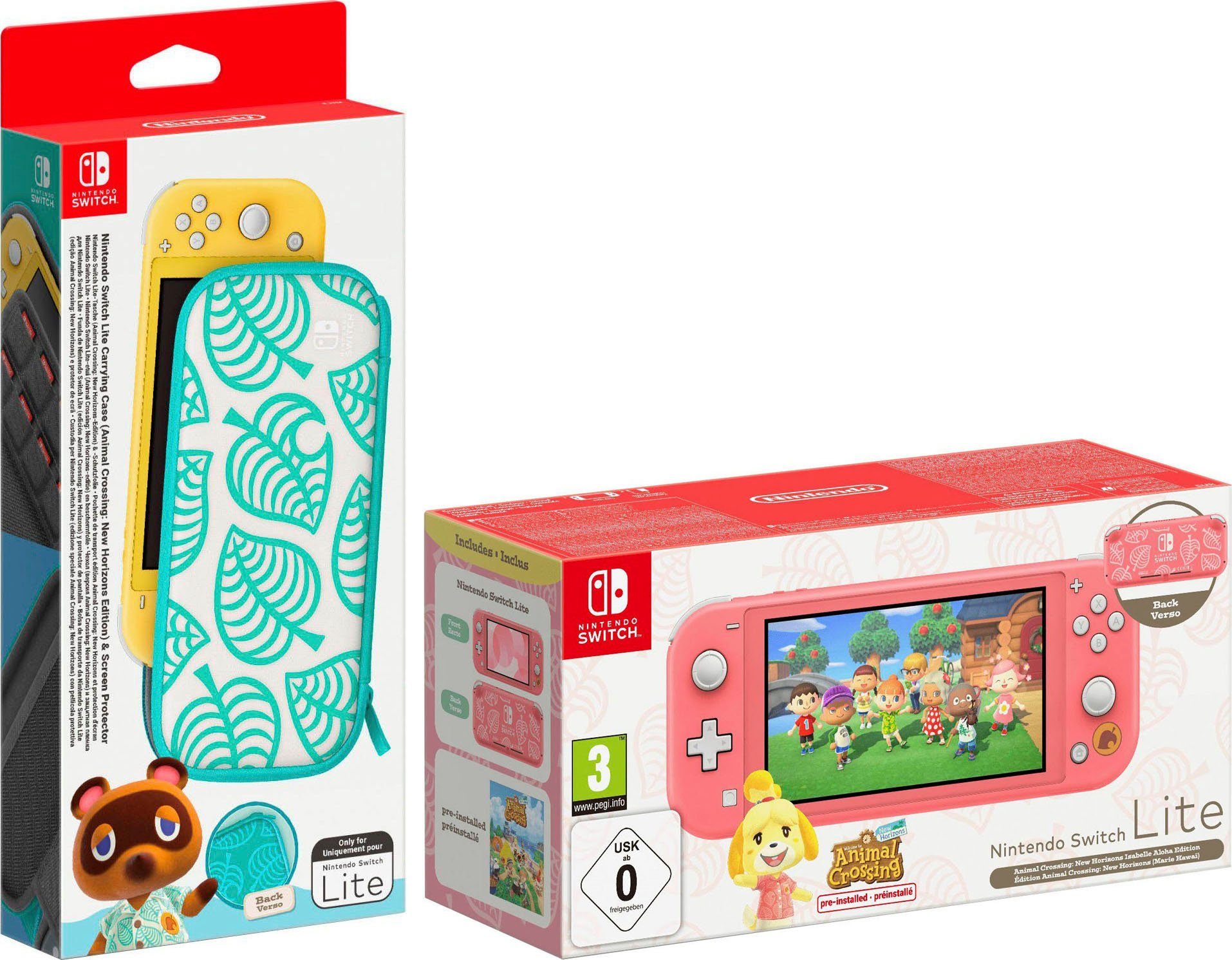 Nintendo Switch Lite Animal Crossing: New Horizons Isabelle Aloha Edition