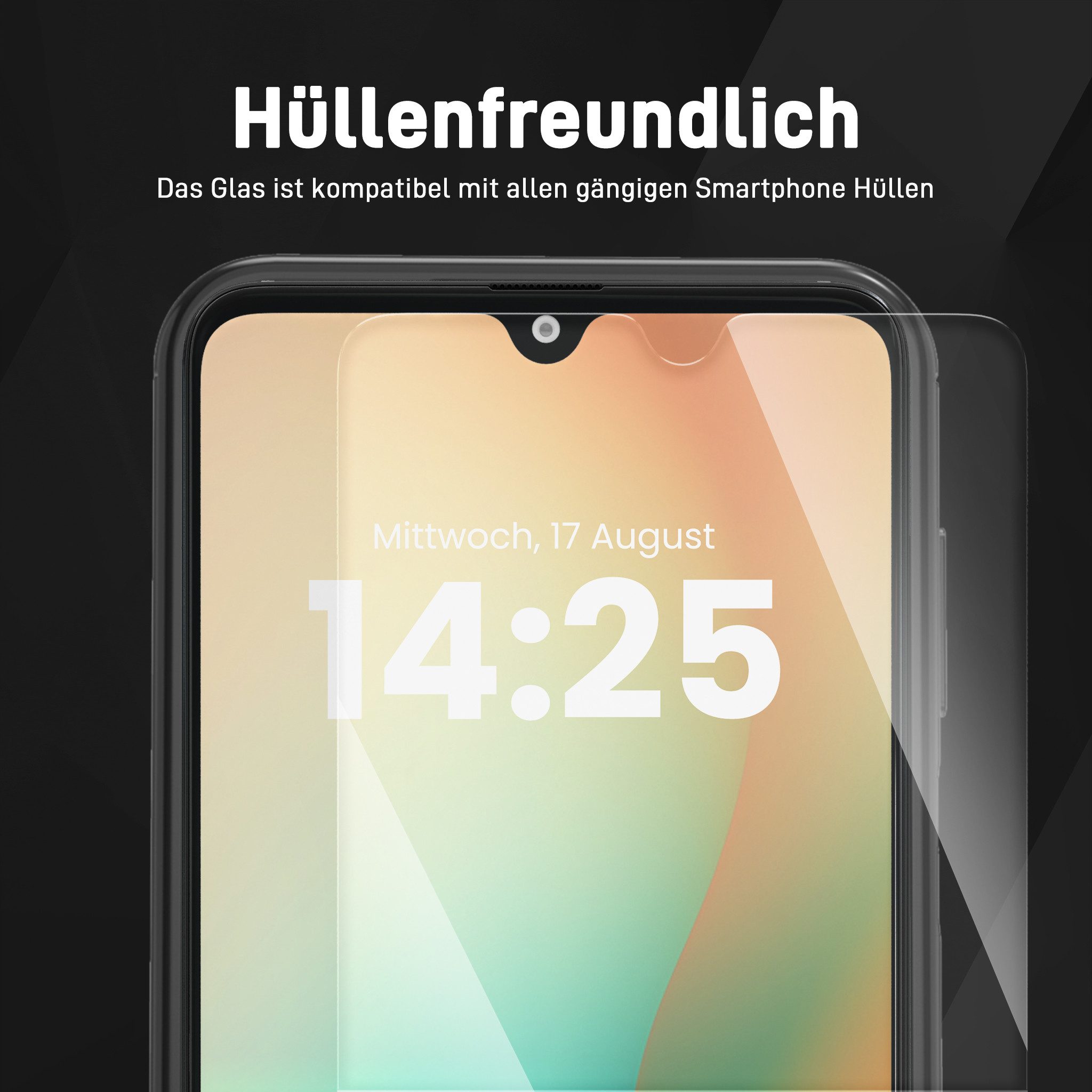 Tec-Expert Displayschutzglas 2X 9H Displayglas für Samsung Galaxy A16 / A16 5G für Samsung Galaxy A16 / A16 5G, Displayschutzfolie, 2 Stück, Displayschutz, Schu – Bild 3 von 5
