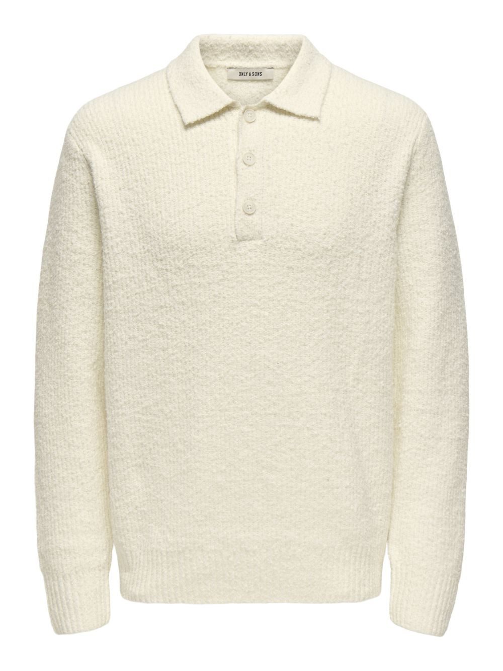ONLY & SONS Strickpullover ONSDALE RLX LS POLO KNIT aus Baumwollmix