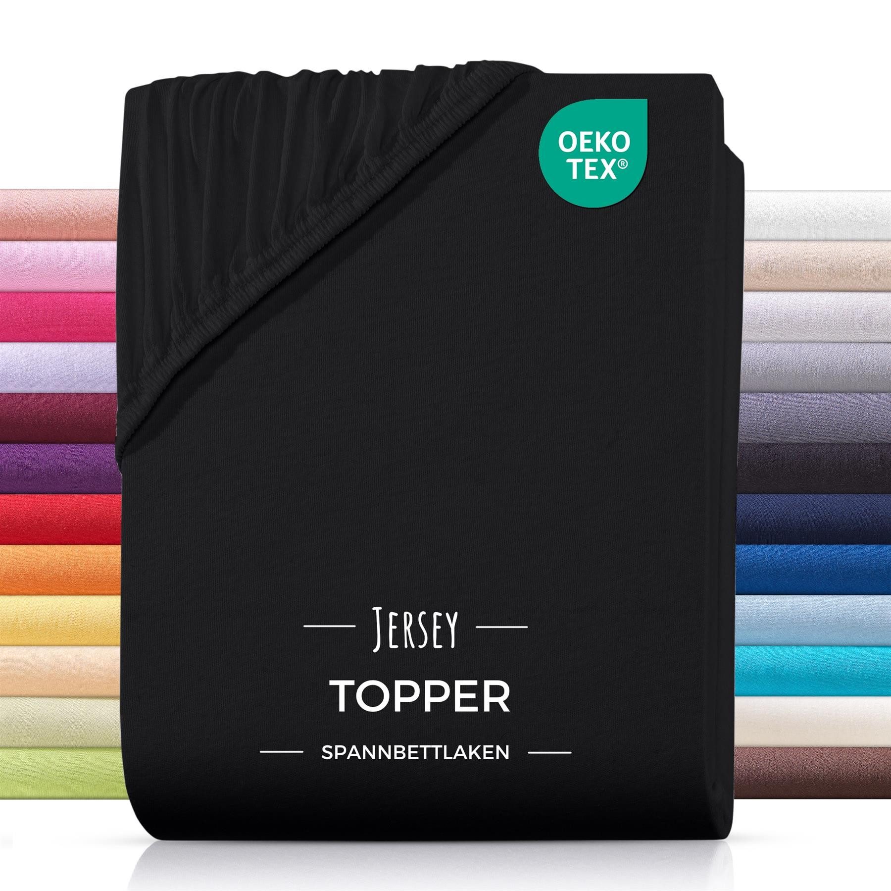 Carpe Sonno Spannbettlaken Topper Spannbetttuch Jersey 140x200 160x200 180x günstig online kaufen