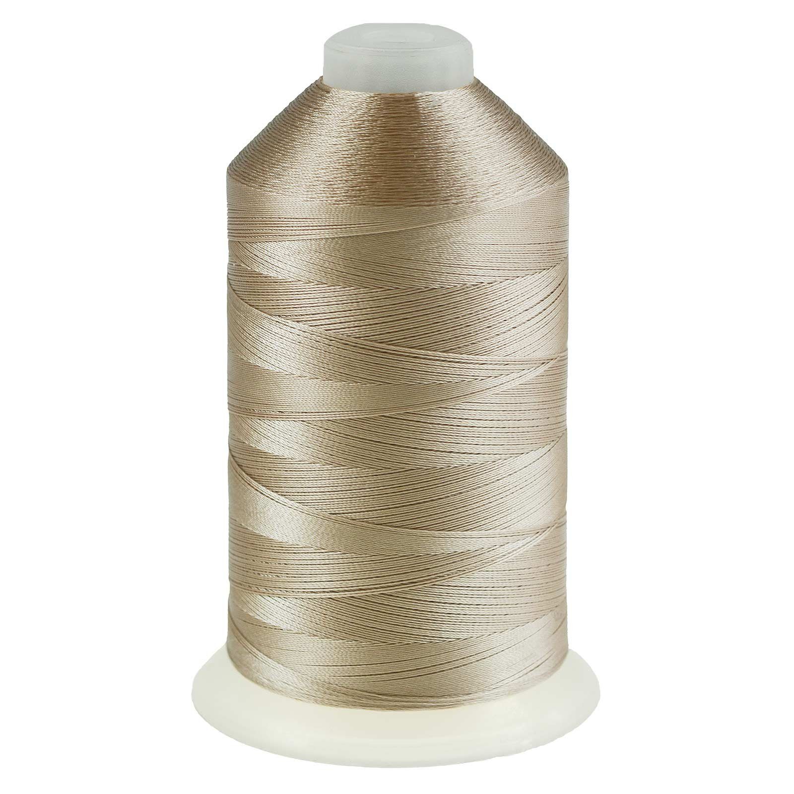 maDDma 3000m Nähgarn Polyester 210D/3 Nähgarn, 3000 m, A687 graubeige