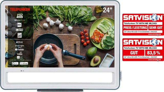 Telefunken TV WITH ME ML24G LED-Fernseher (60 cm/24 Zoll, HD ready, Smart-TV)