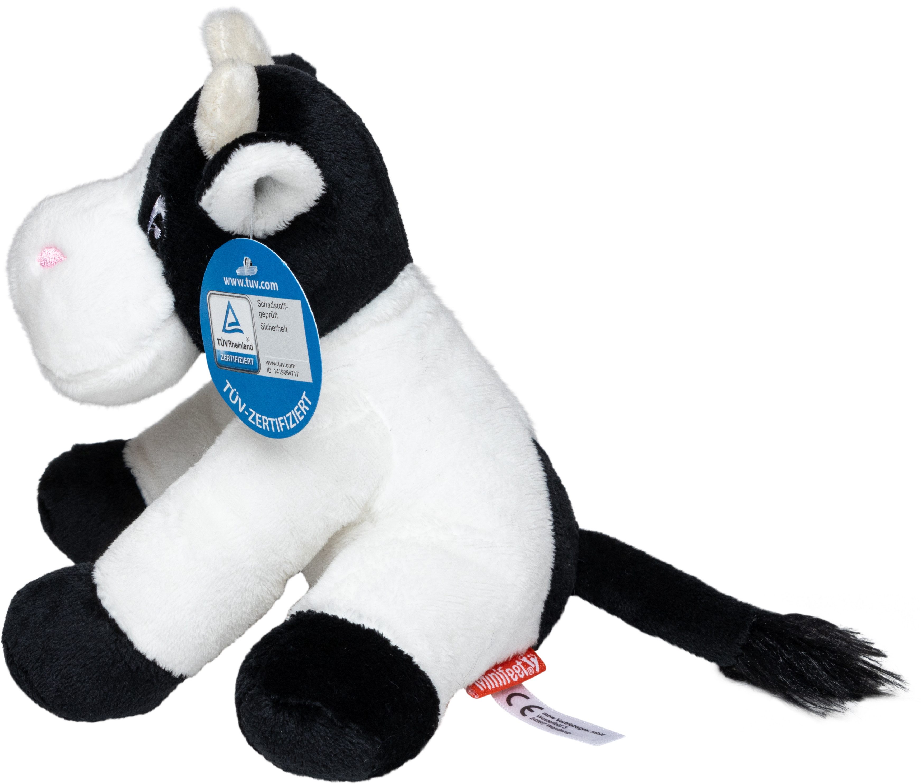 Minifeet Kuscheltier Zootier Kuh Klara - Plüschtier Stofftier Spielzeug, Höhe: 16 cm