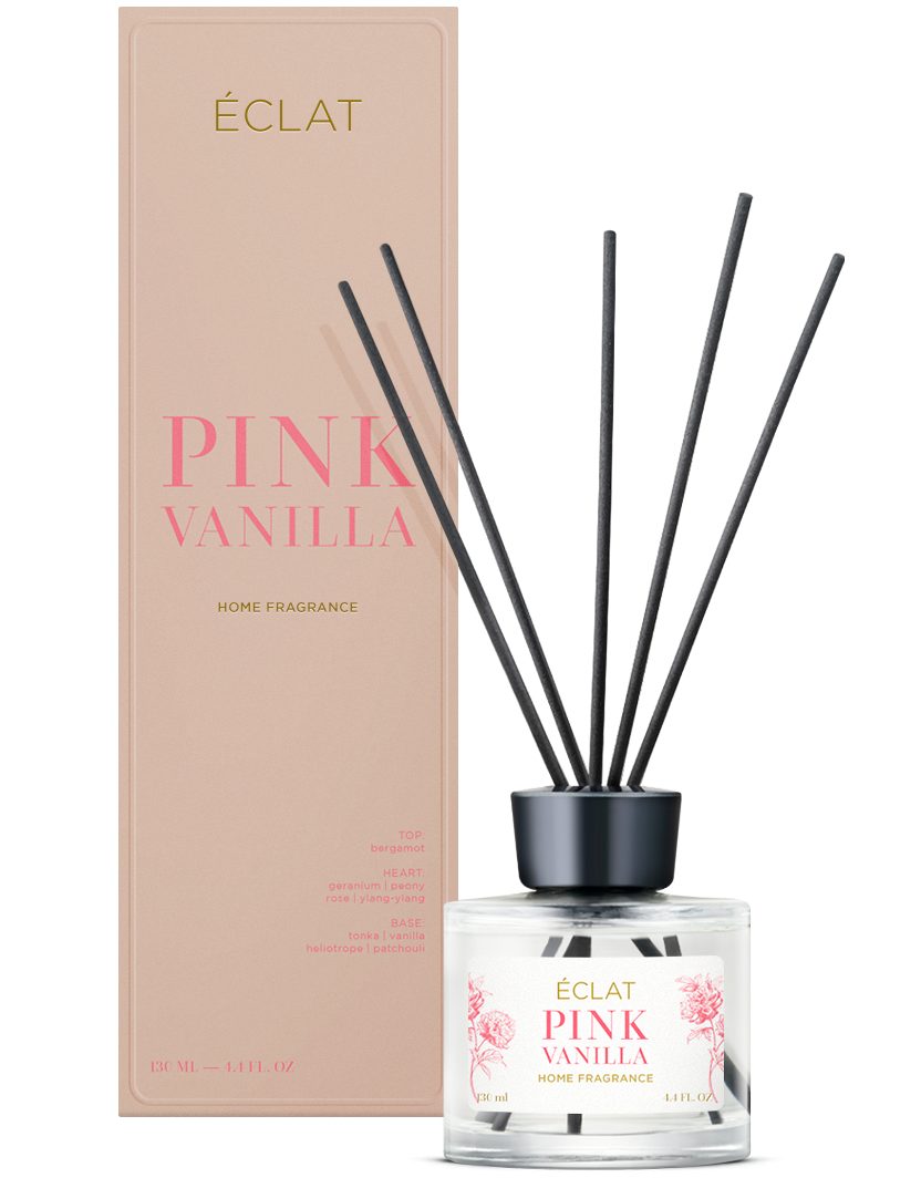 ÉCLAT Raumduft ECLAT Pink Vanilla - Raumduft Diffusor Lufterfrischer mit Stäbchen
