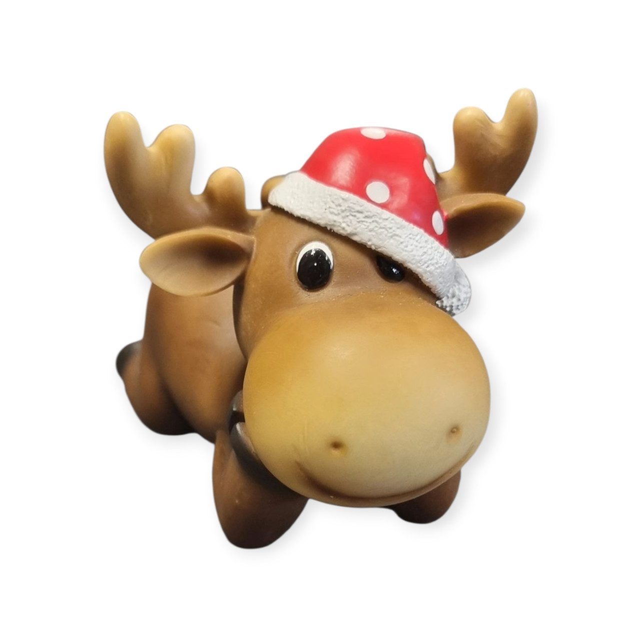 Figurendiscounter Weihnachtsfigur Dekofigur Elch liegend 12,5 x 11,5 x 17 c günstig online kaufen