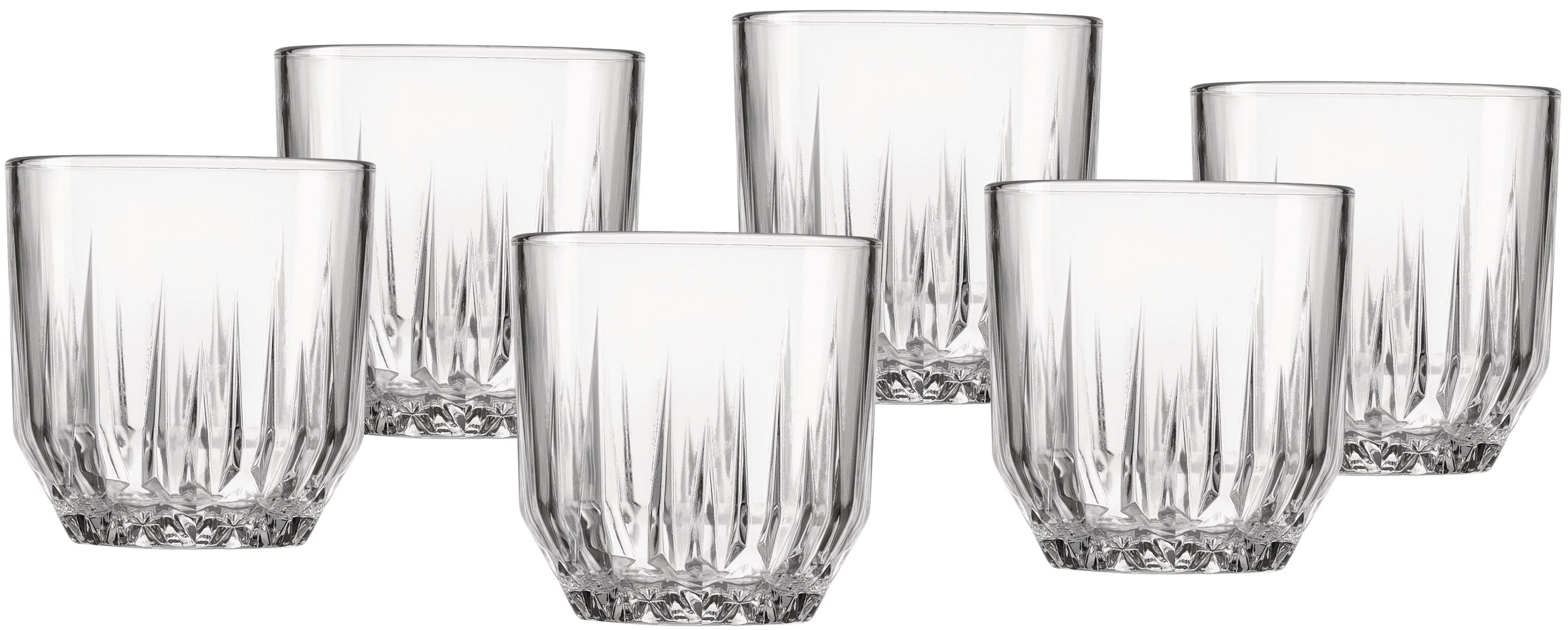 Ritzenhoff & Breker Whiskyglas Palace, 6-tlg., Glas, 6er Set, je 300 ml