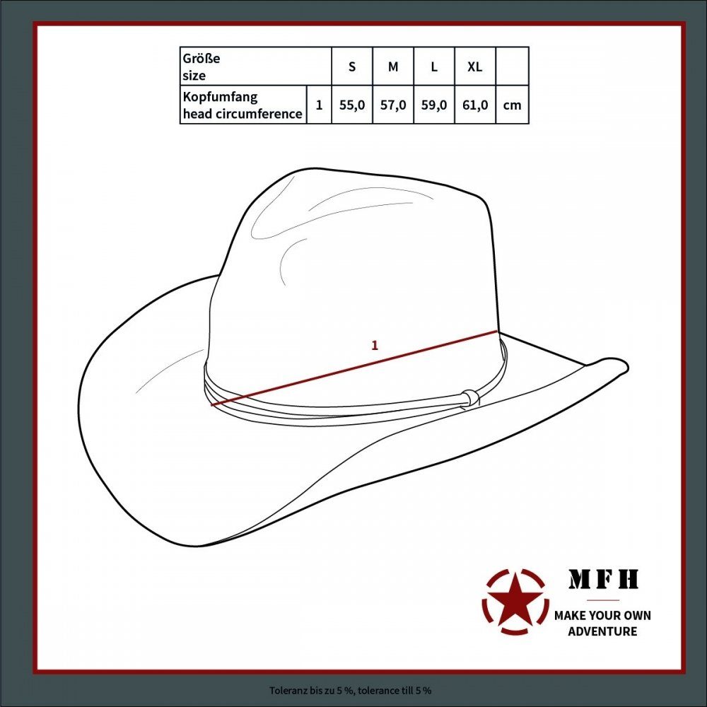MFH Outdoorhut Brit. Buschhut, mit Kinnband, günstig online kaufen