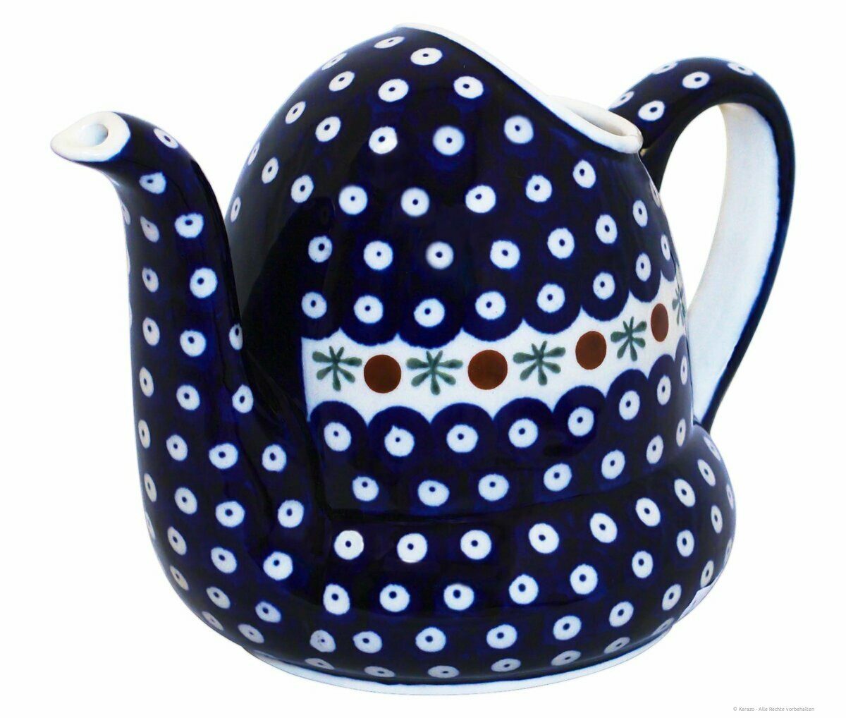 Bunzlauer Keramik Gießkanne Bunzlauer Keramik 1L Gießkanne ergonomisch, tropffreier Ausguss Dek 41