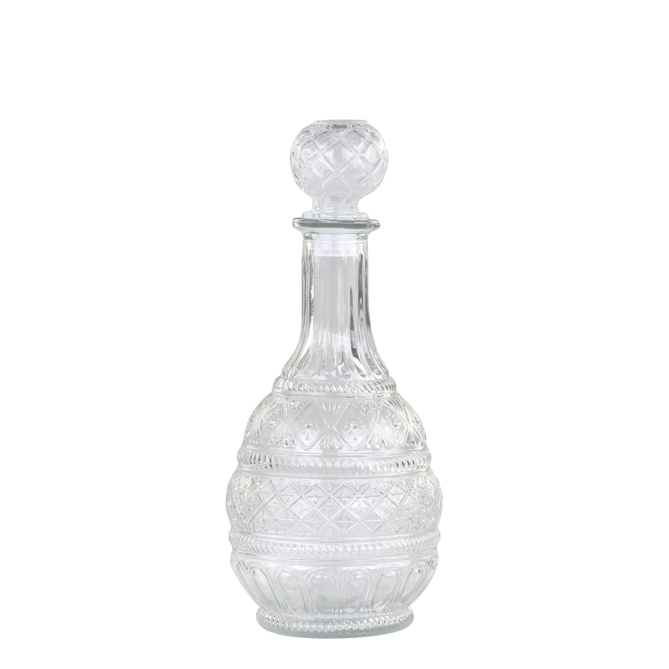 Chic Antique Kanne Chic Antique Glas Karaffe mit Muster H 28cm 61067400
