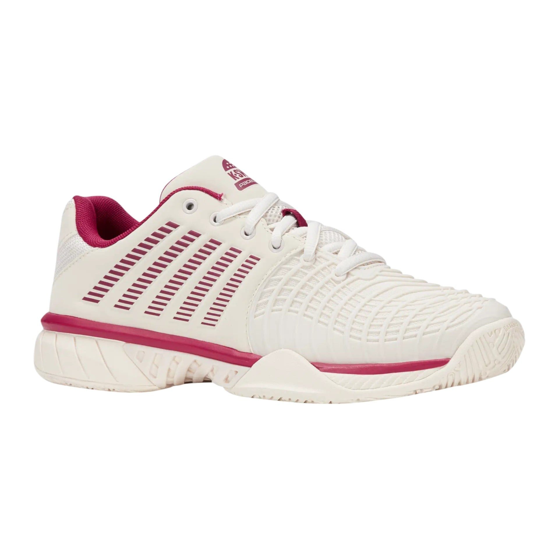 Padelschuhe Express Light 3 - creamweiss/rot Damen Tennisschuh