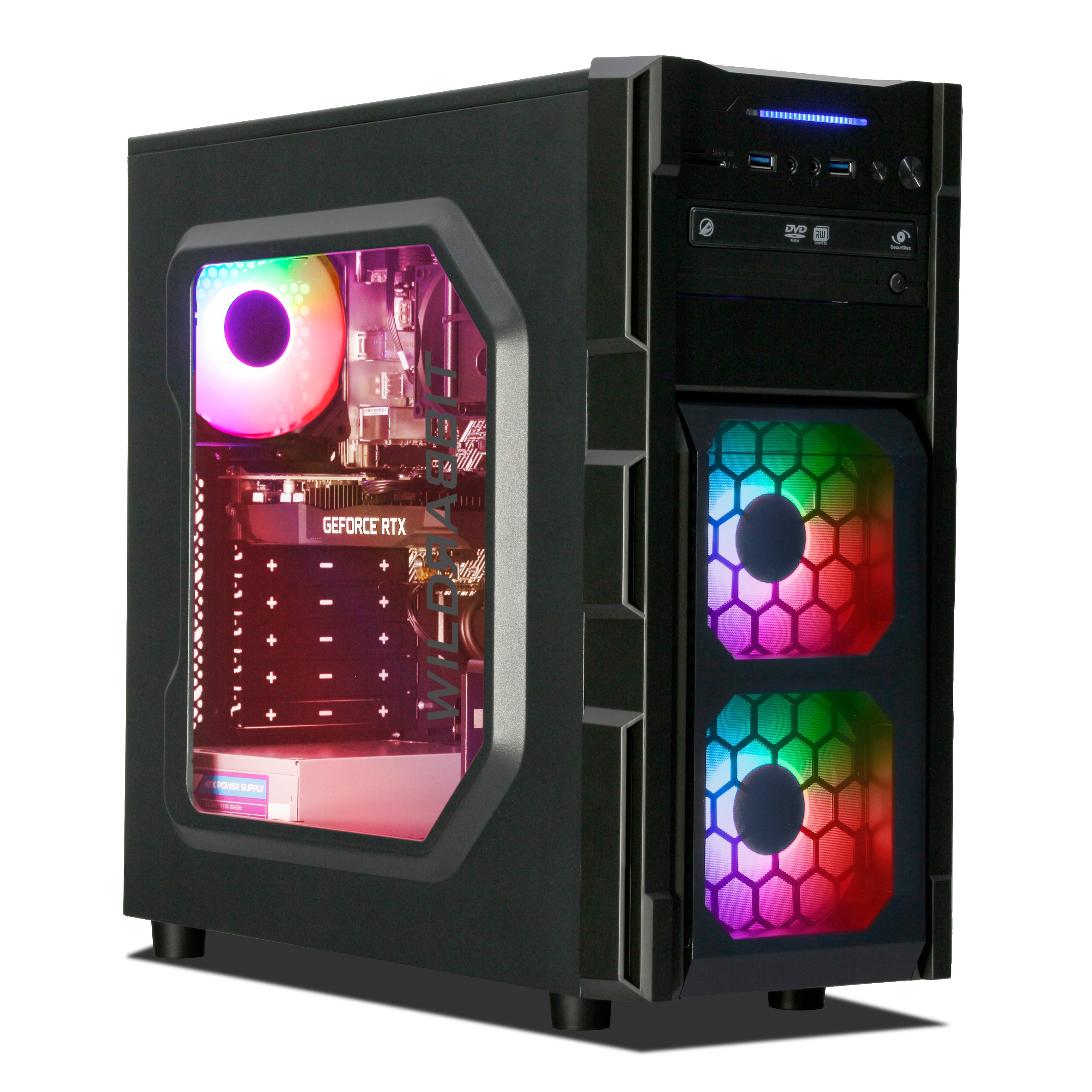 ANKERMANN-PC Business Office Game Gaming-PC (Intel Core i7 8700, GeForce RTX 2060, 16 GB RAM, 1000 GB SSD, Luftkühlung)