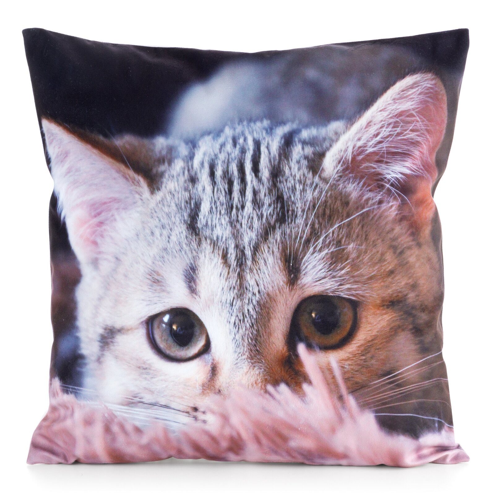 Eurofirany Kissenbezüge ANIMAL Kissenhülle mit Hunde- und Katzenmotiv 45x45 günstig online kaufen