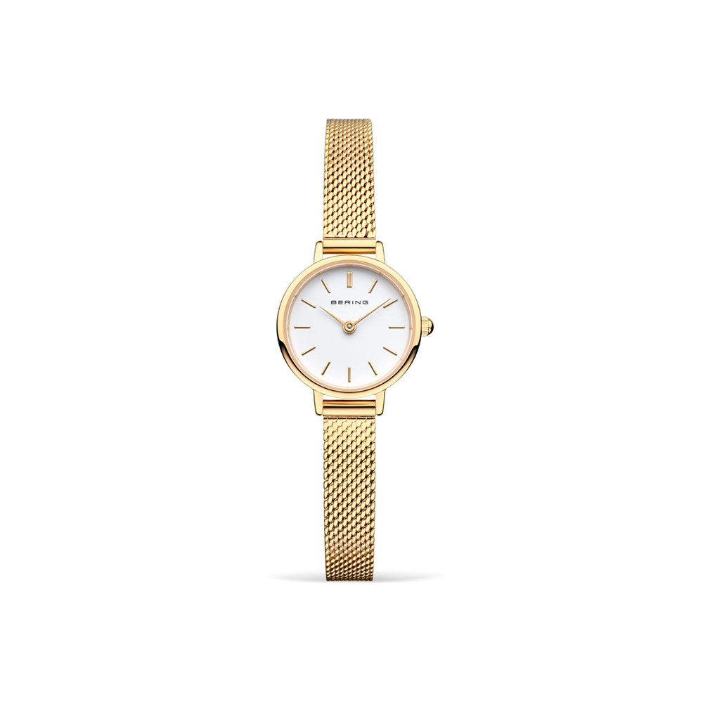 Bering Quarzuhr Bering Classic gold glänzend Gift Set Lovely 11022-334-Lovely-1-GWP190, Bering Classic gold glänzend Gift Set Lovely
